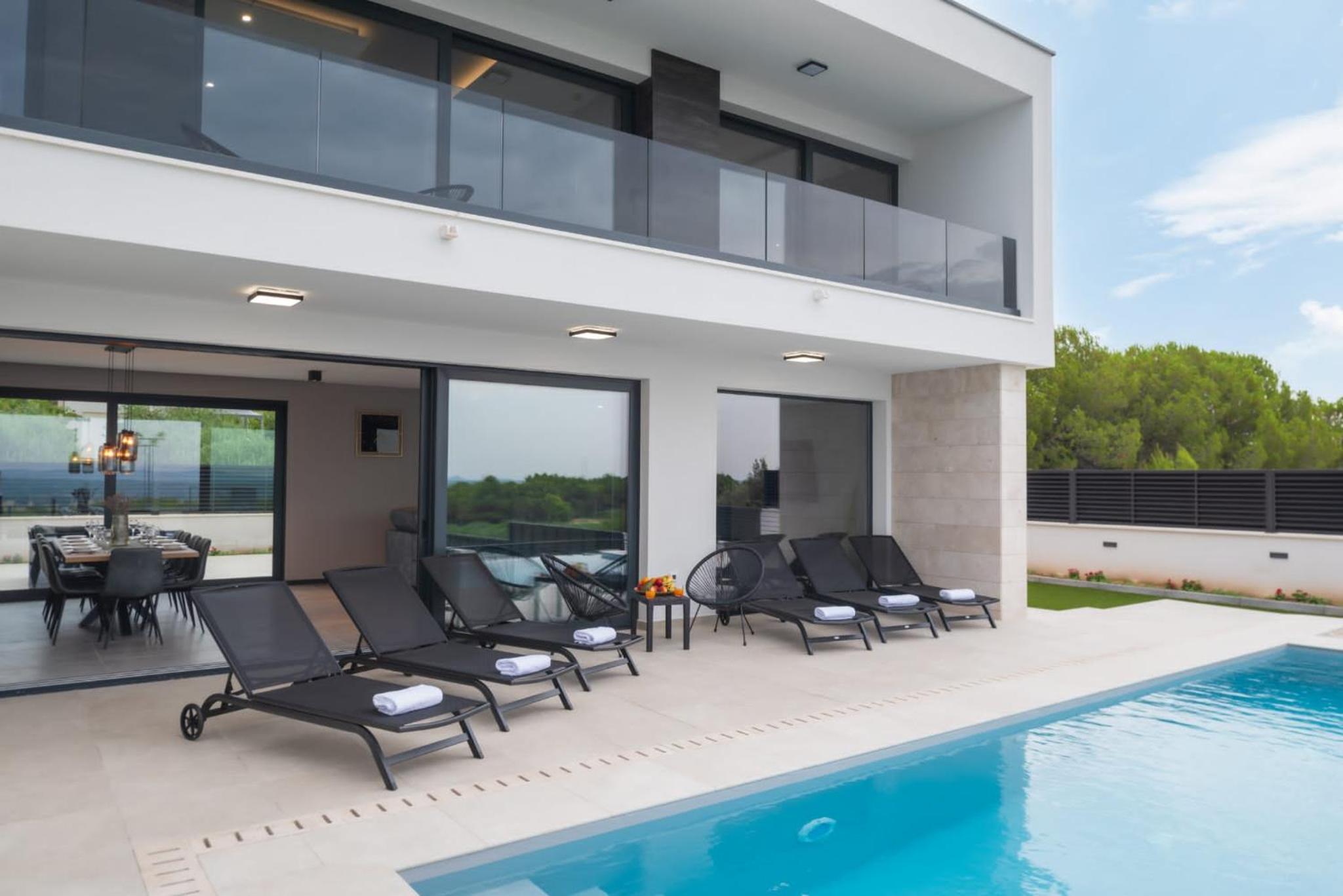 NEW! LUXURY VILLA “Nino” with private pool, sauna and padel court view 2