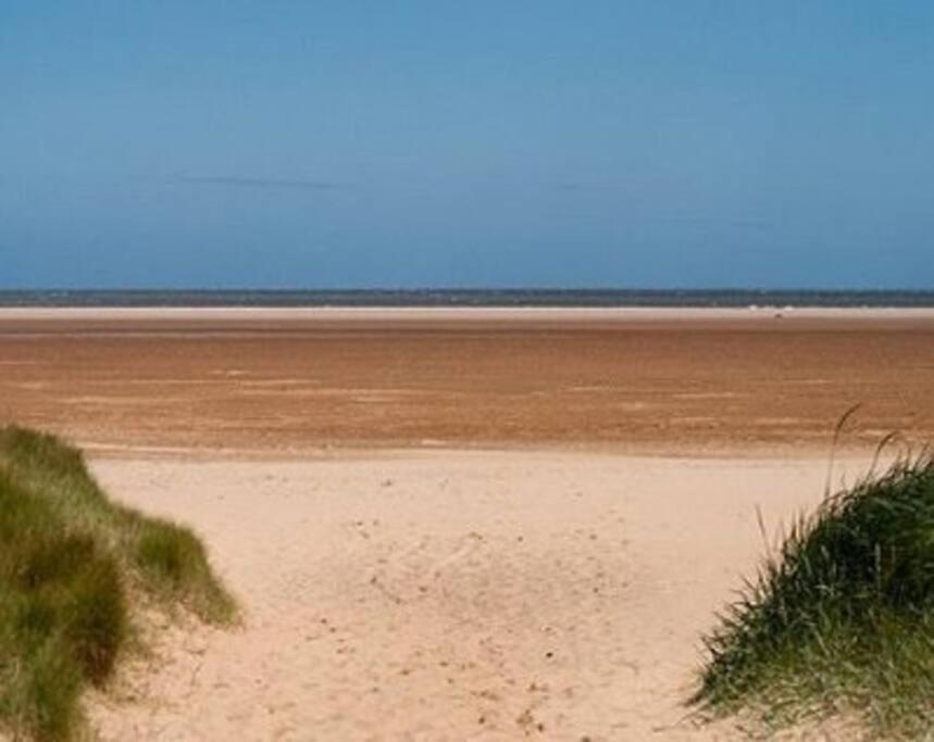 English Beach and Countryside