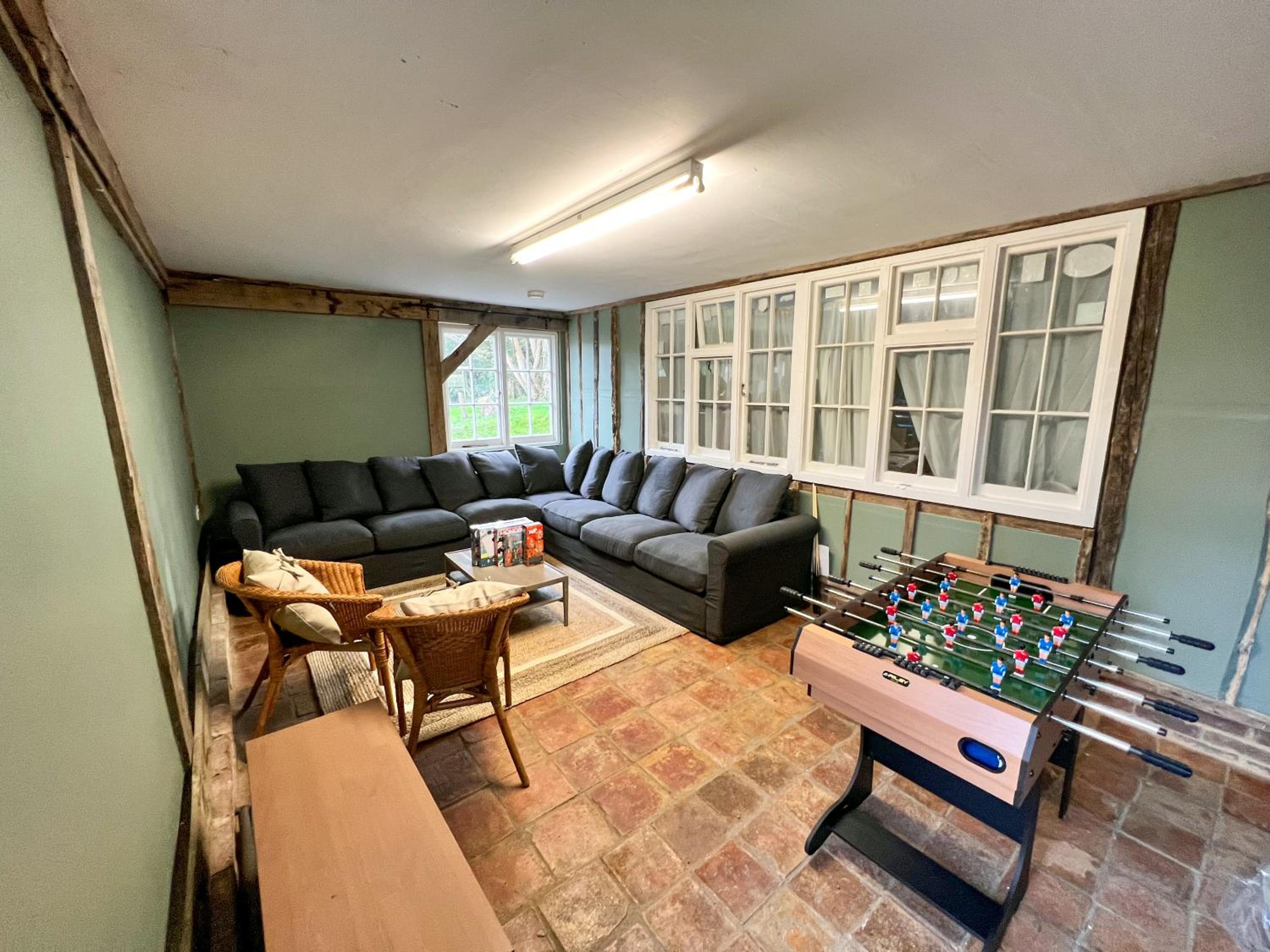 Refurbished coach house with pool & wood fired hot tub view 5