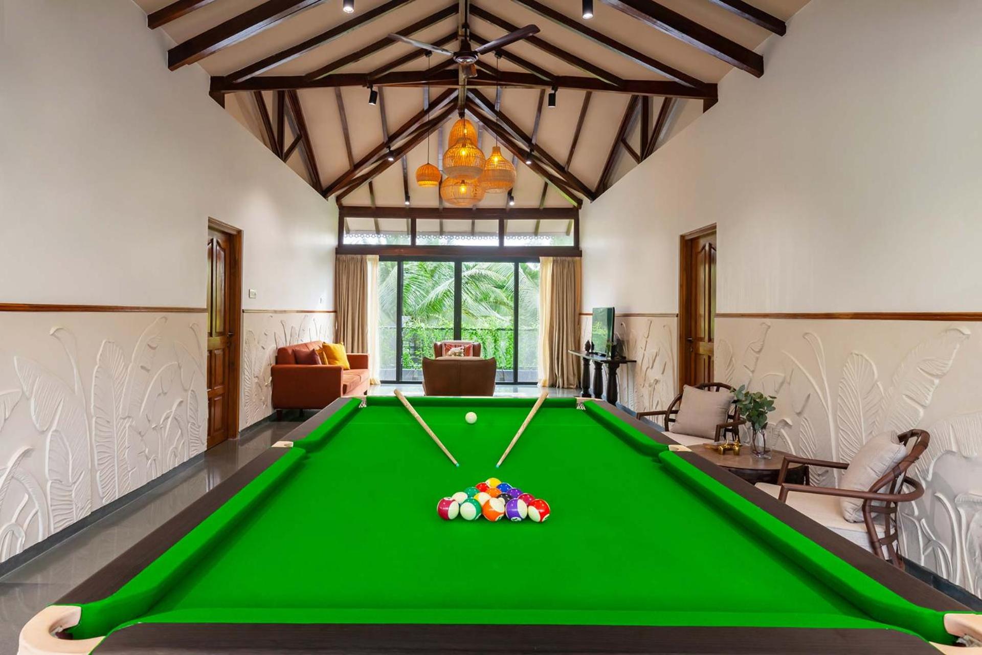Villa Sereno by StayVista - An elegant and entertaining retreat featuring a swimming pool, modern interiors, and a snooker table
