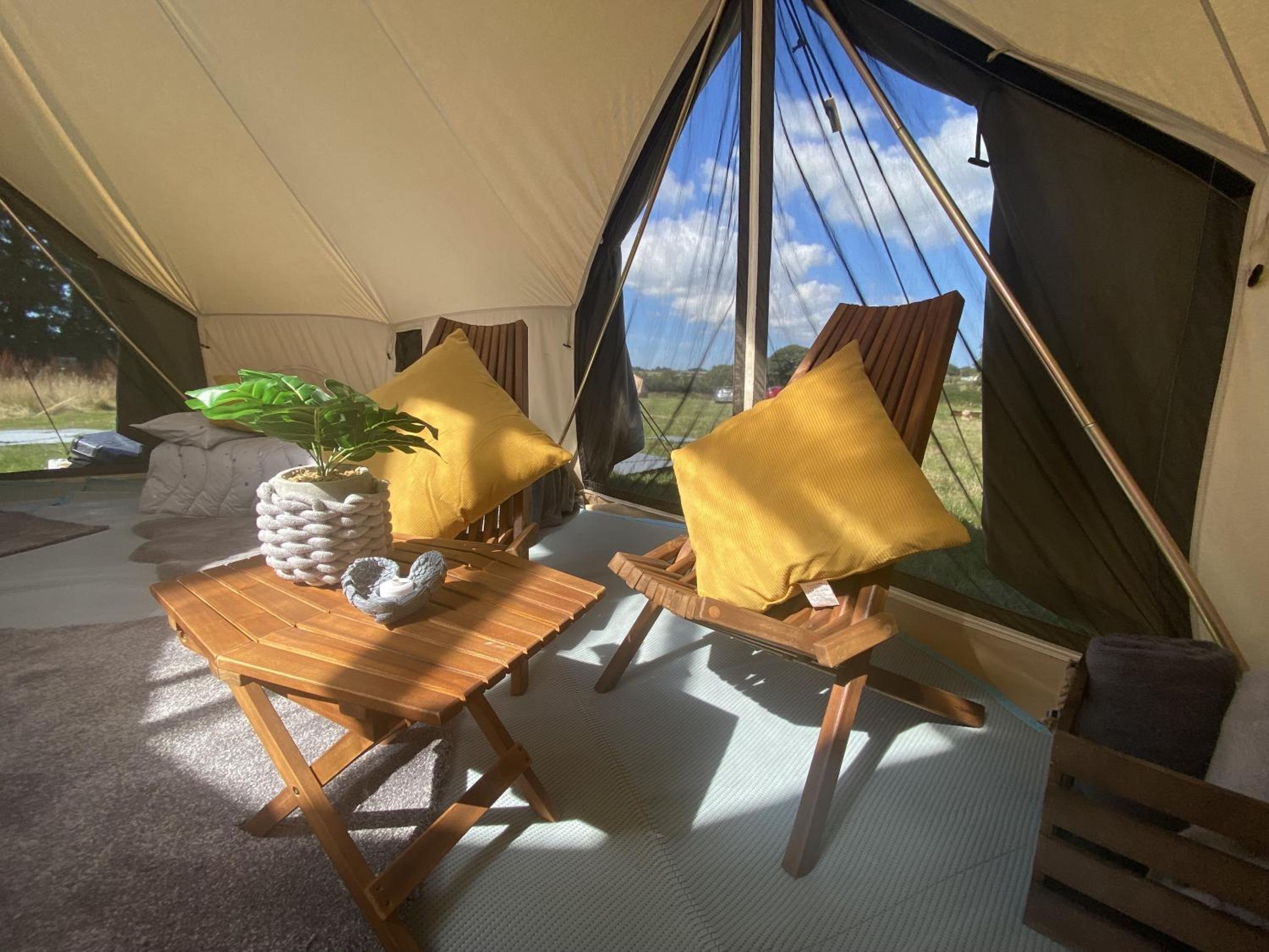 Bell Tents at Llanfair Hall view 4