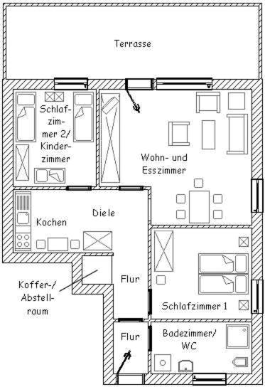 Ferienwohnung Bensersiel Ahoi