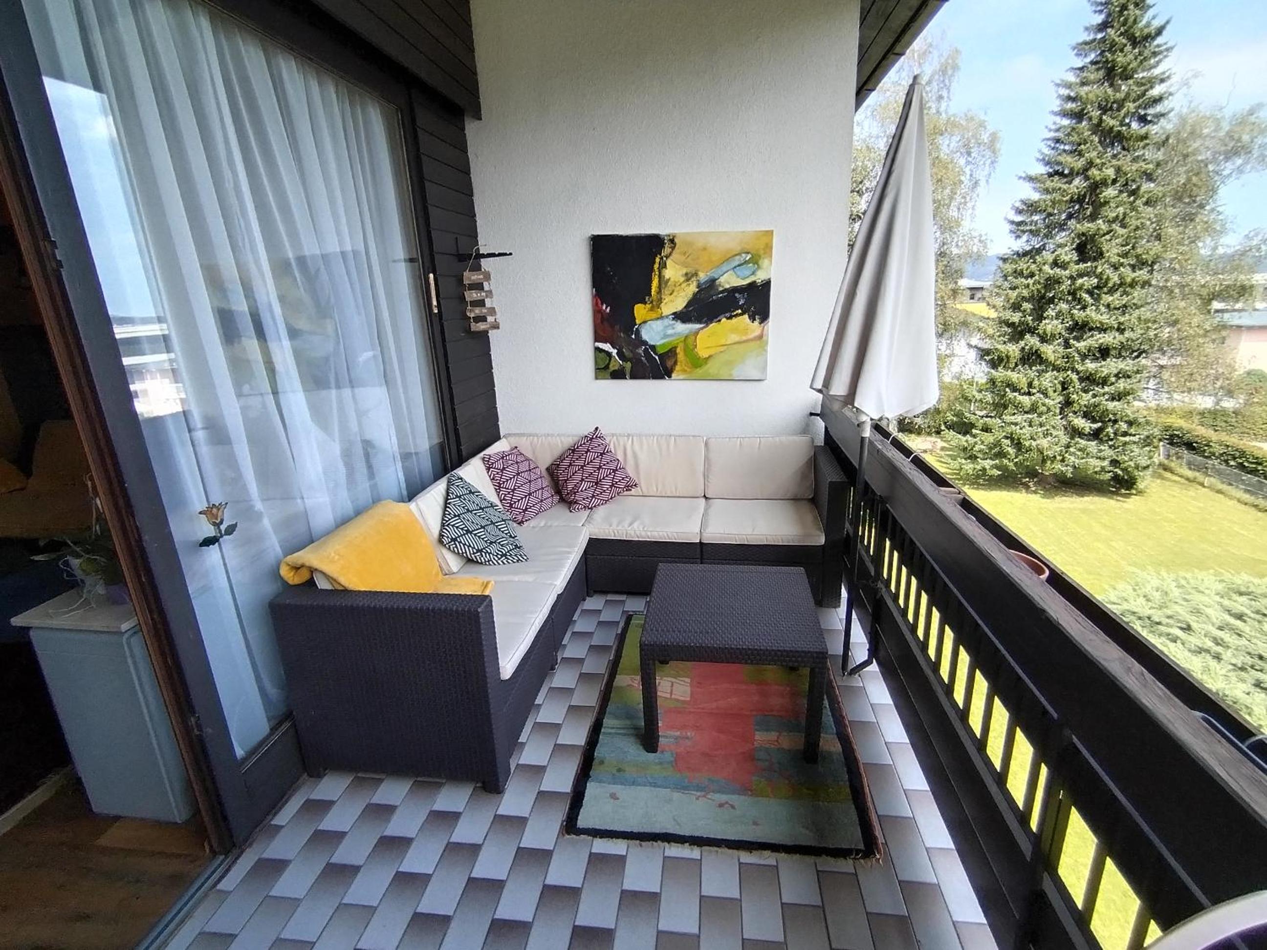 Waldeslust Warmbad mit Balkon und privatem Parkplatz