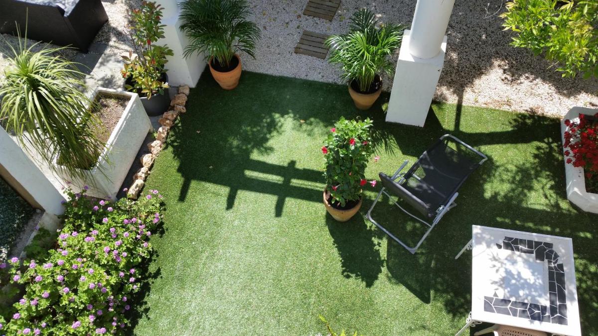 outdoor BBQ area