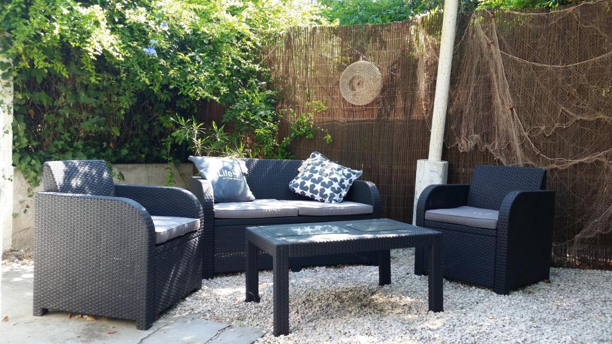 outdoor BBQ area