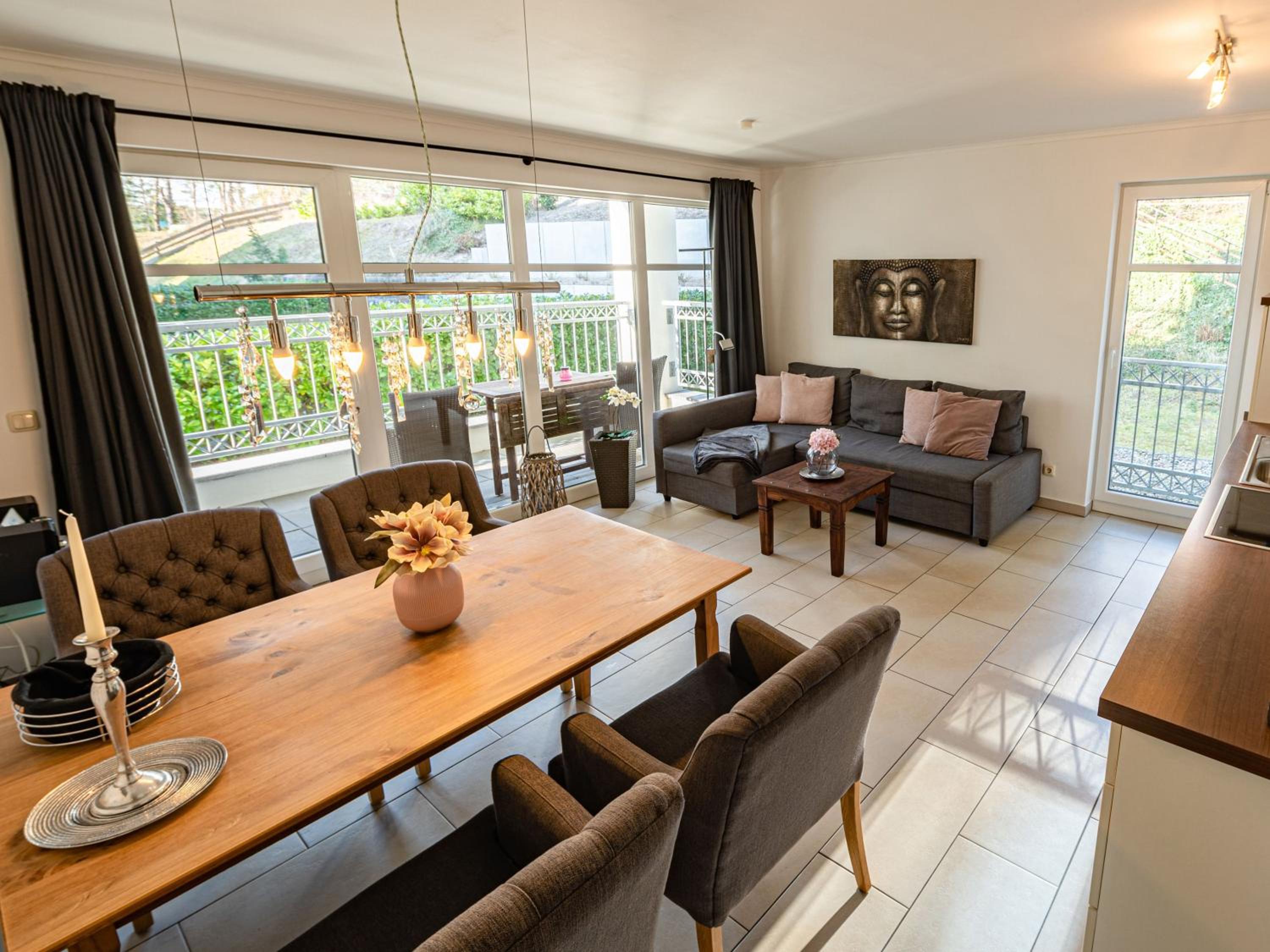 Dünenresidenz Königin Augusta - Wohnung 04 mit Balkon