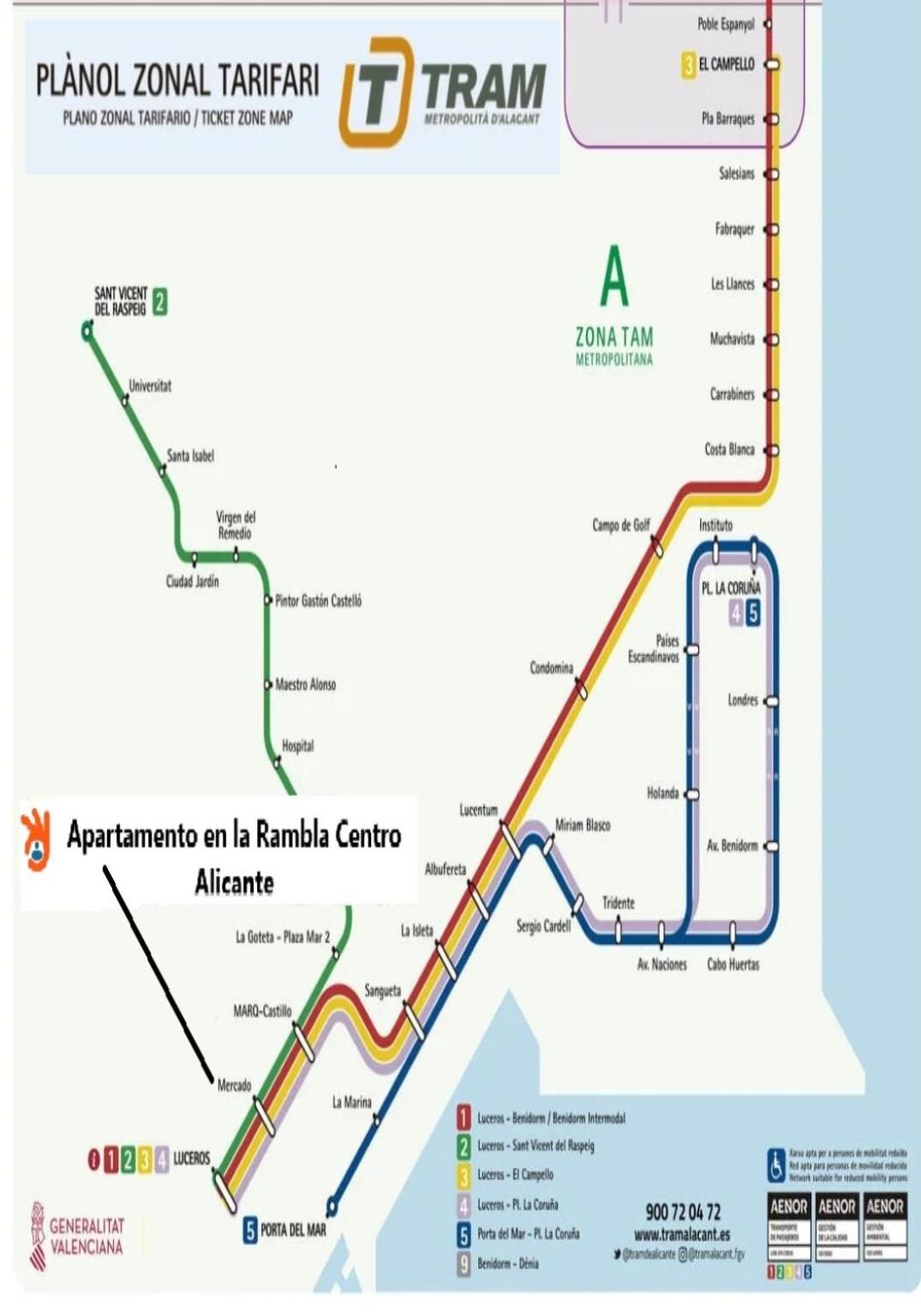Apartamento en la Rambla Centro Alicante C