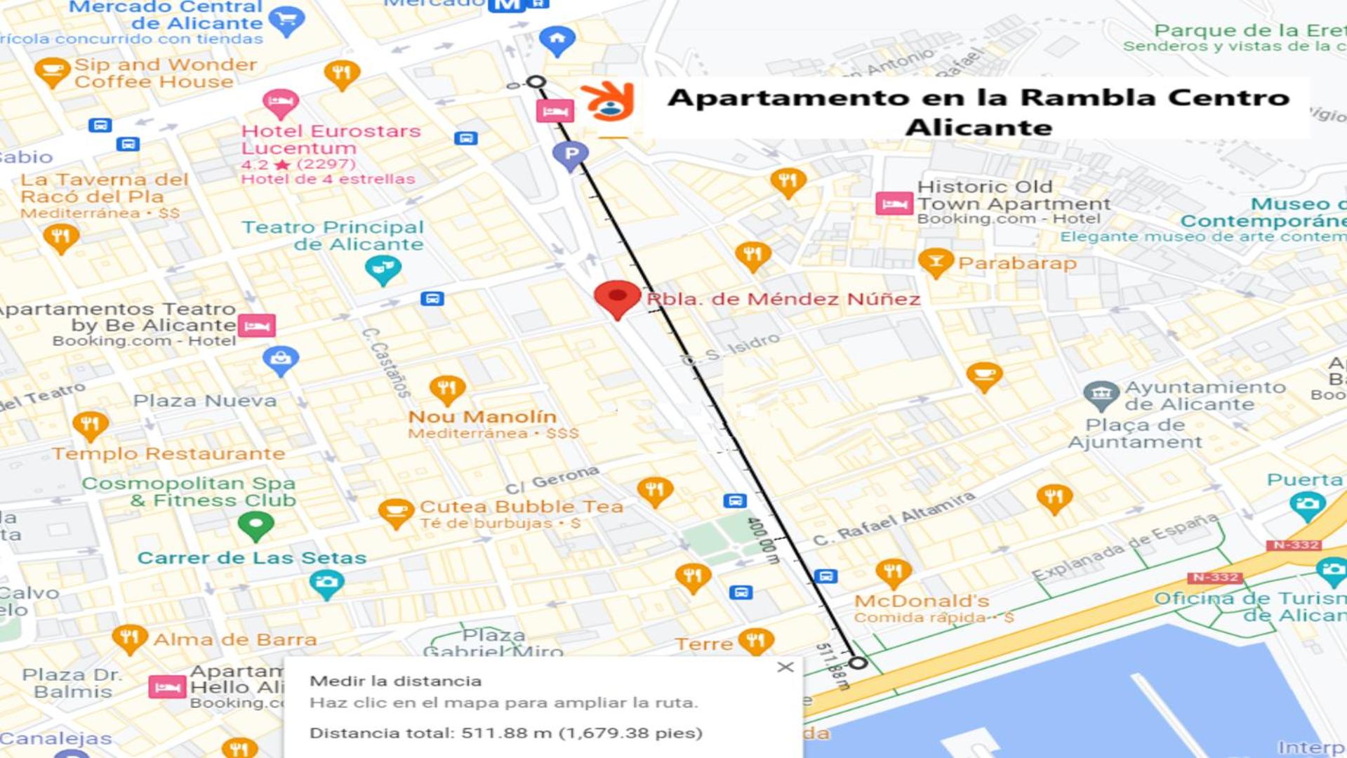 Apartamento en la Rambla Centro Alicante C