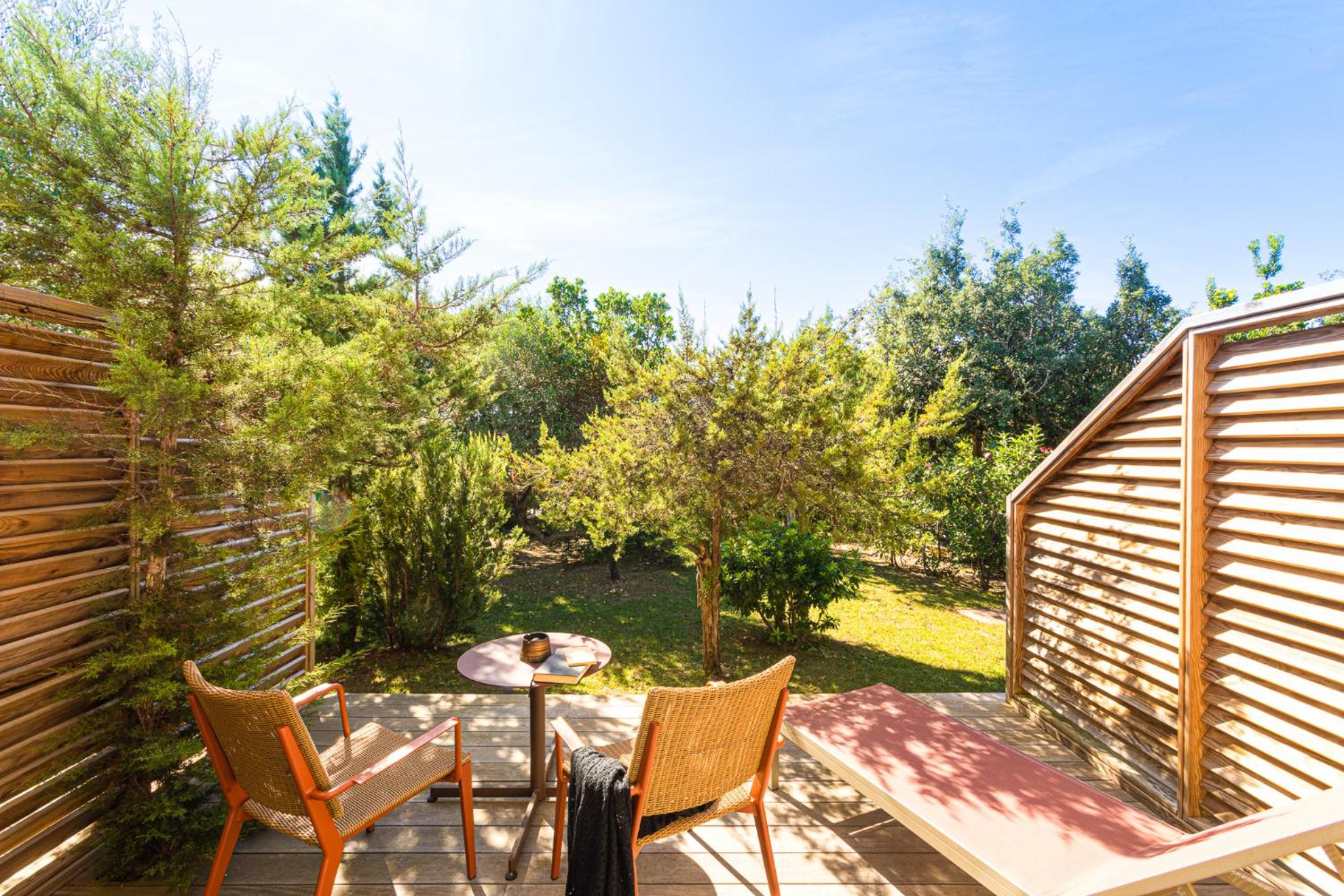 outdoor BBQ area