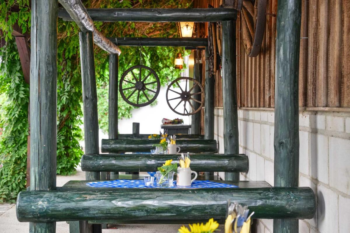 outdoor BBQ area
