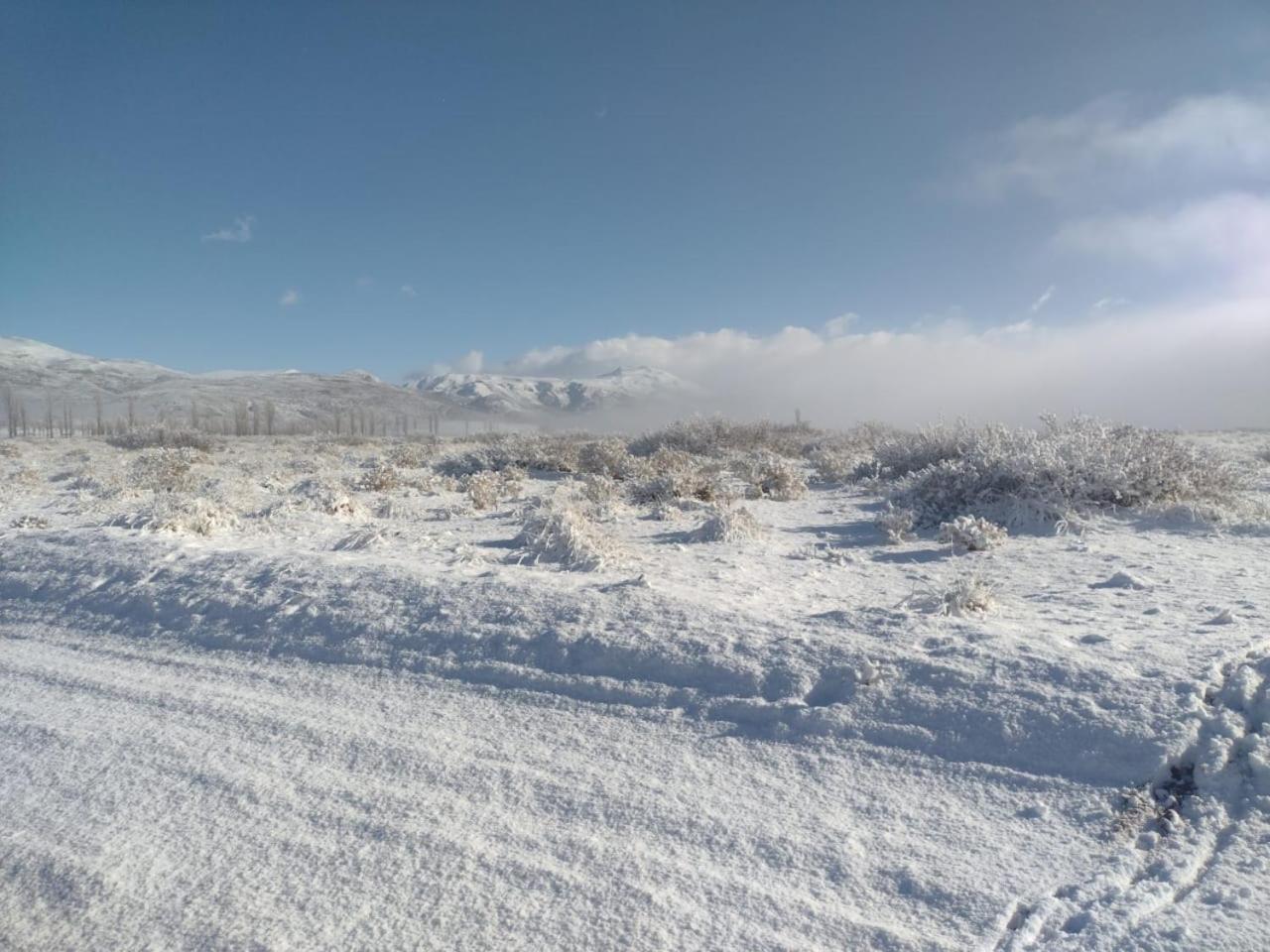 Descanso cordillerano llano blanco