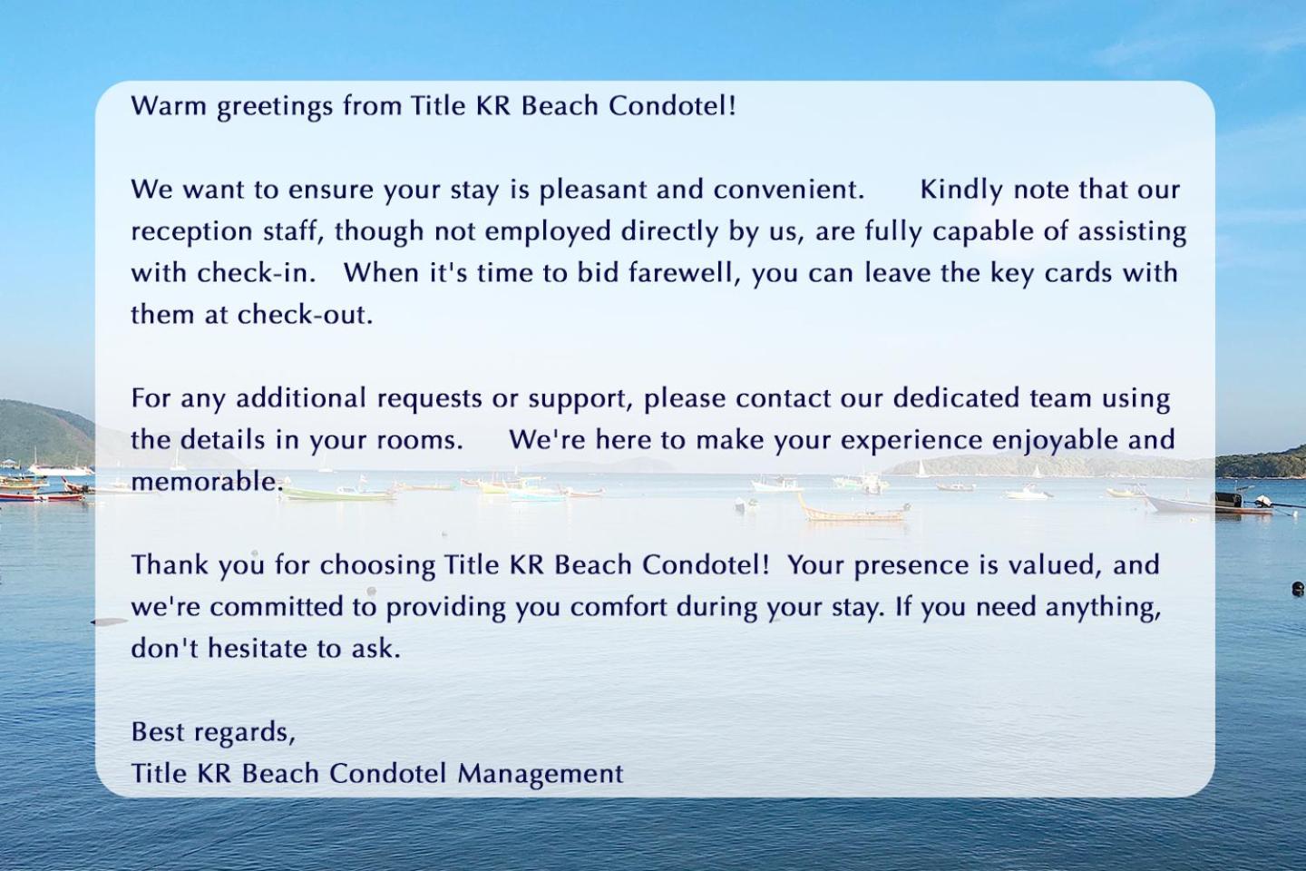 The Title KR Beach Condotel Rawai Beach