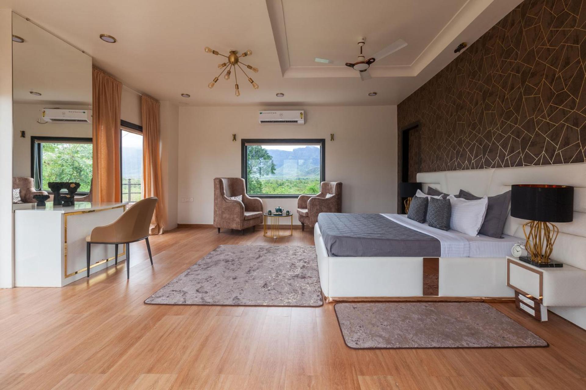 StayVista's Panoramic Peaks - Mountain-View Villa with Pool, Tent & Turf view 5