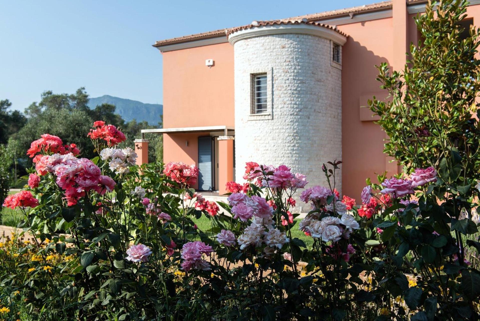 Contemporary Corfu Retreat 3 Bedrooms Villa Girasole Artful Decor view 2