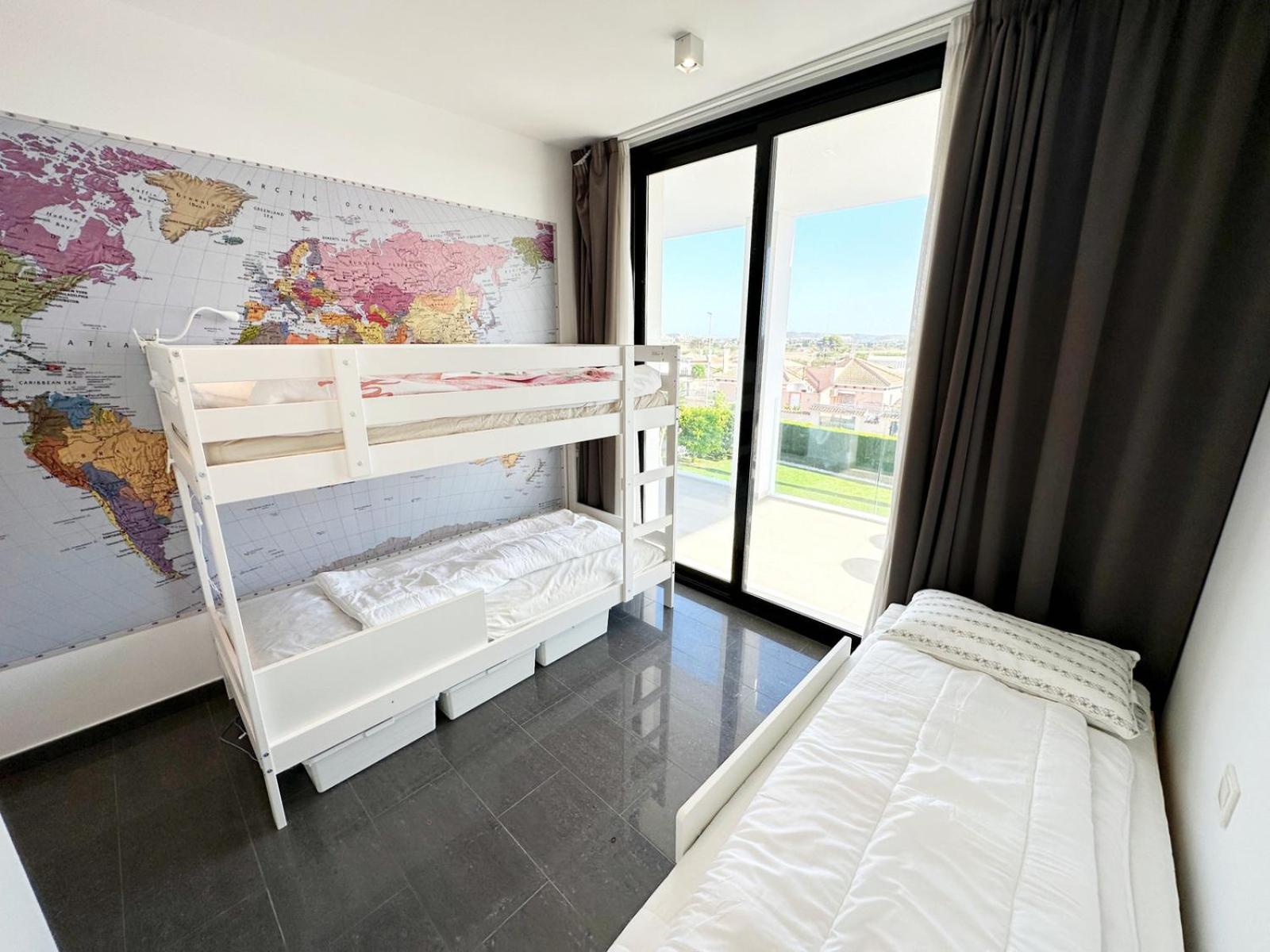 Luxury villa with large swimming pool and outdoor area