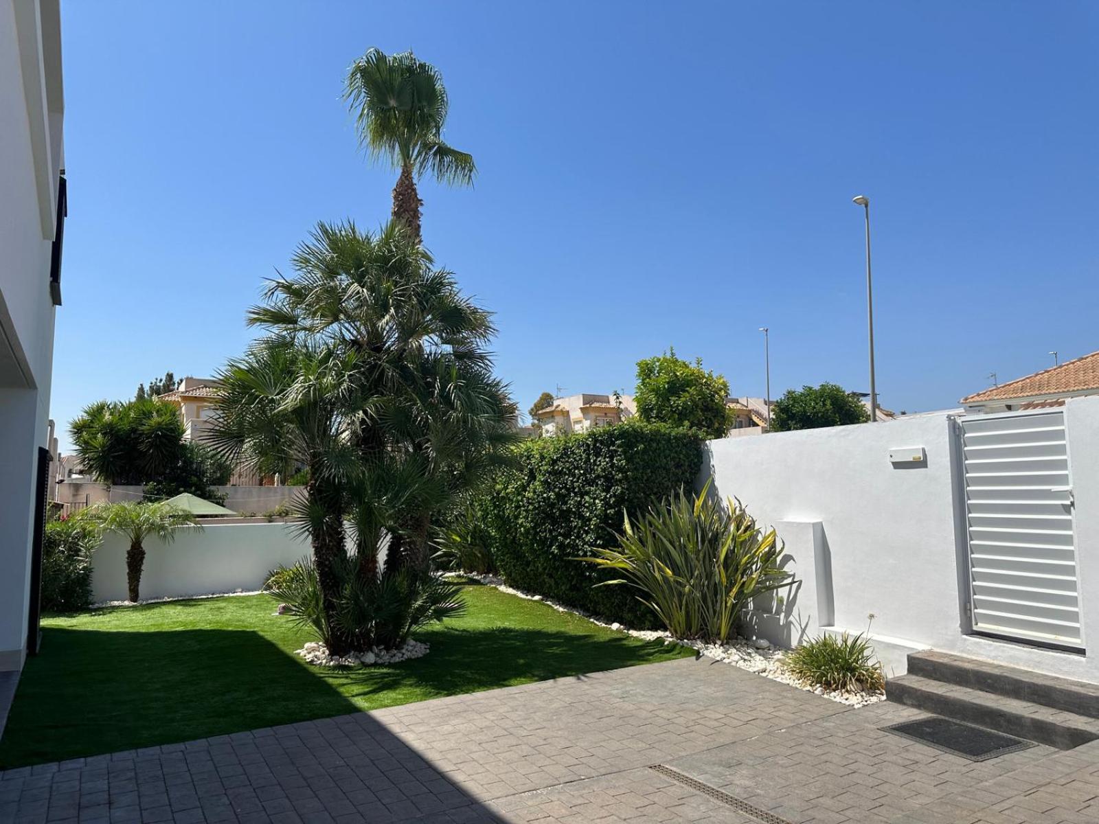 Luxury villa with large swimming pool and outdoor area