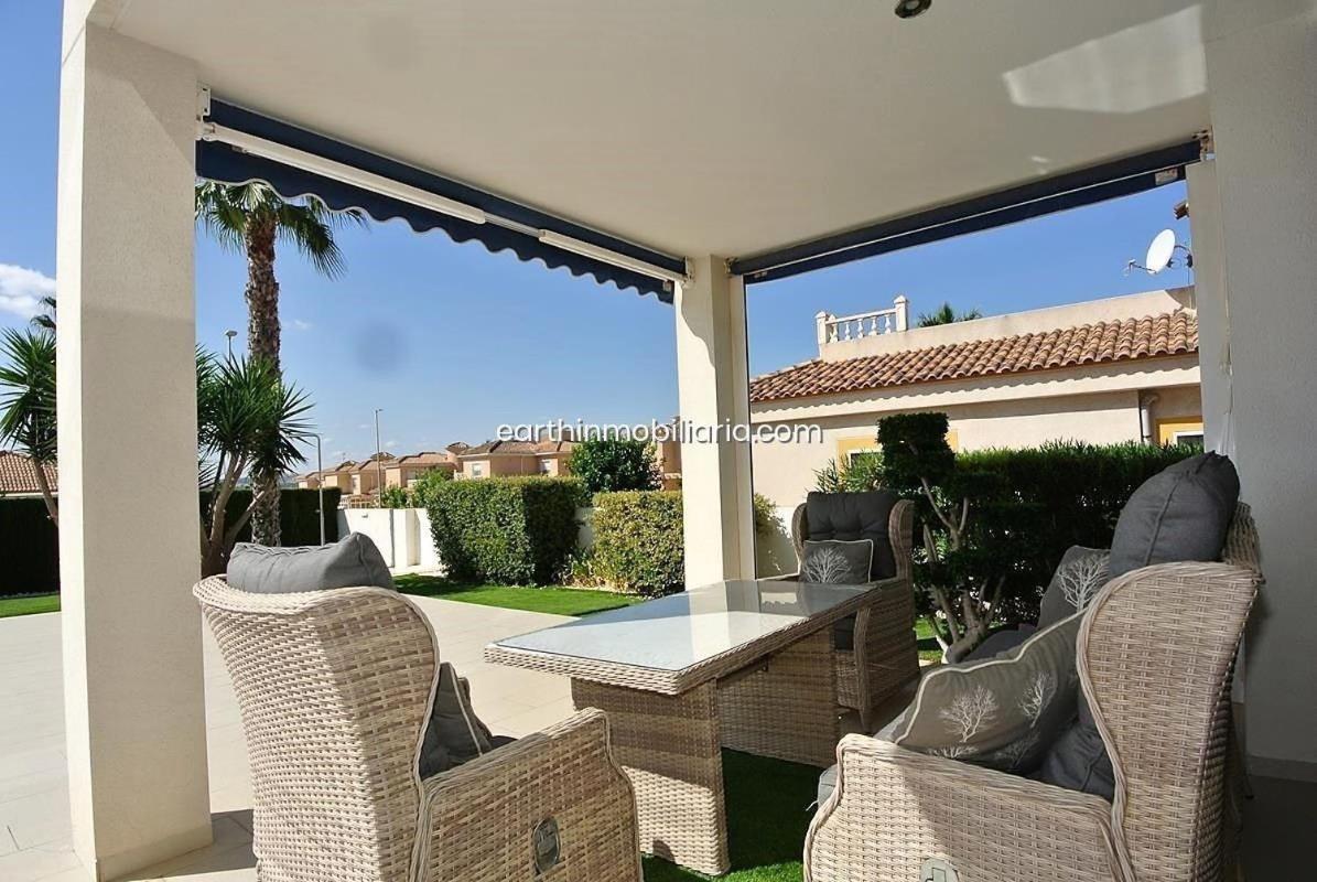 Luxury villa with large swimming pool and outdoor area