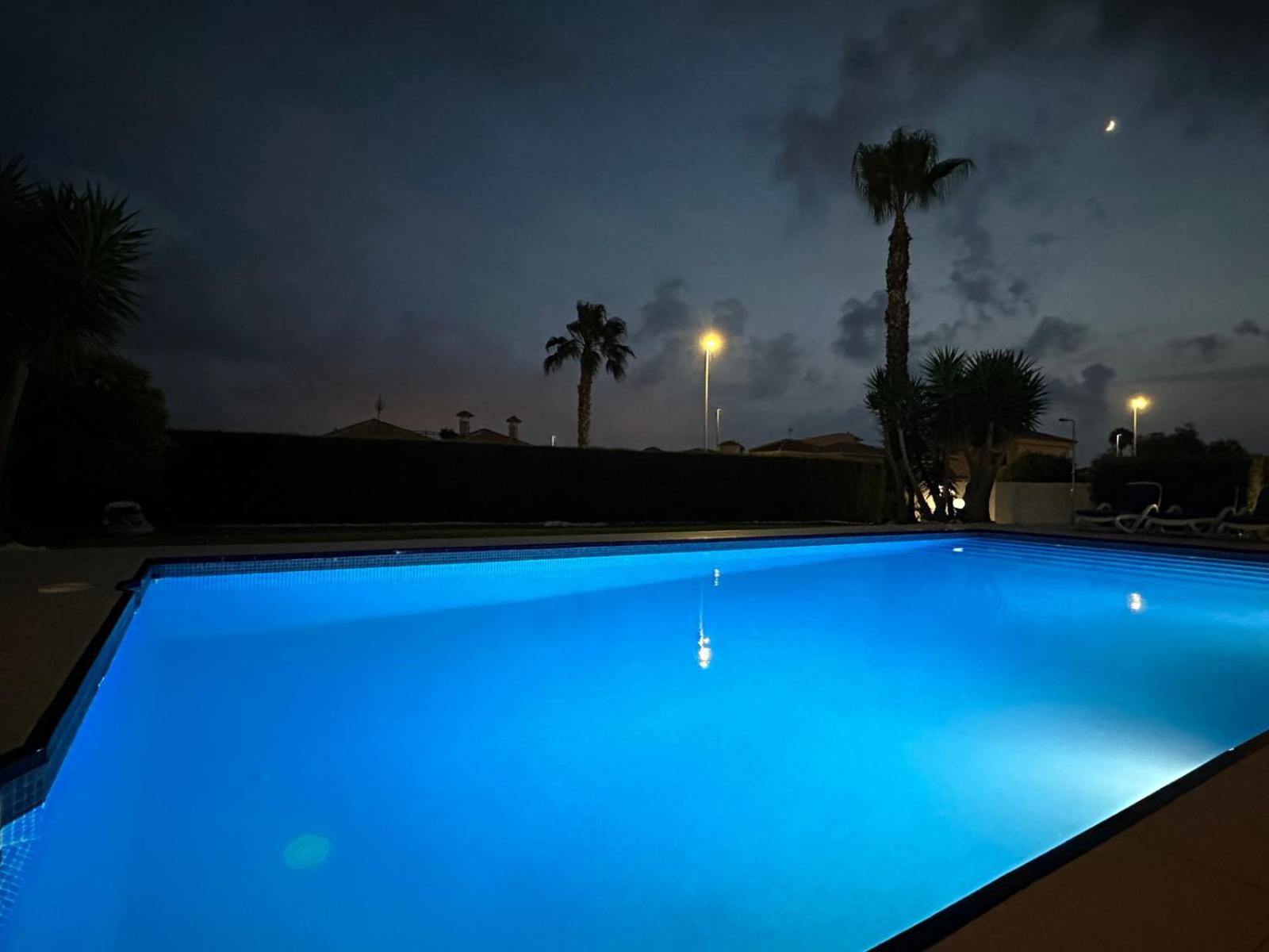 Luxury villa with large swimming pool and outdoor area