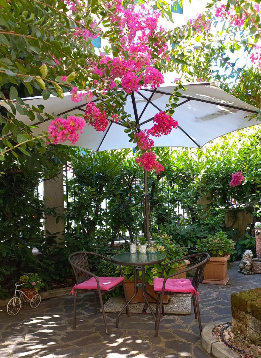 outdoor BBQ area