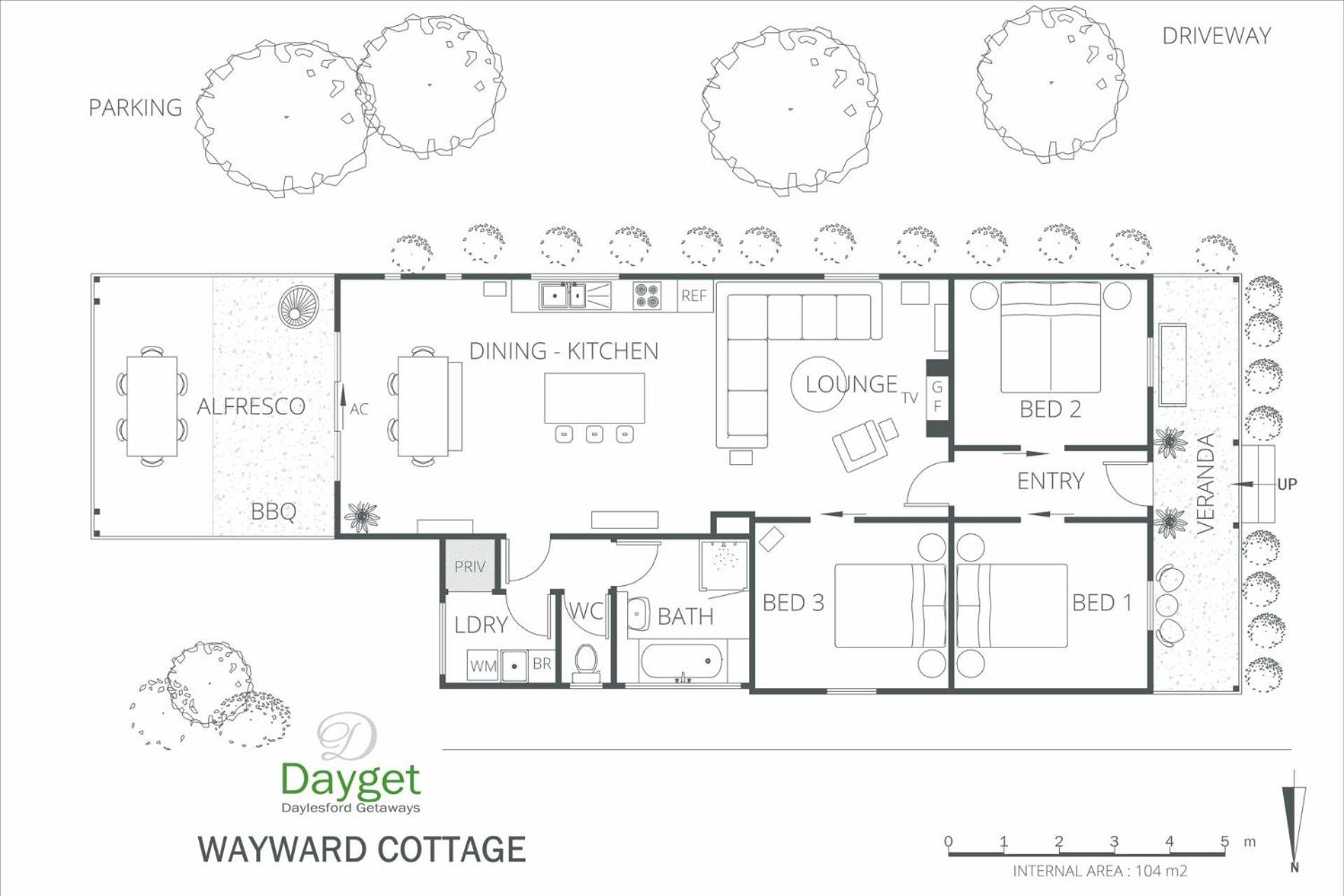 Wayward Cottage view 2