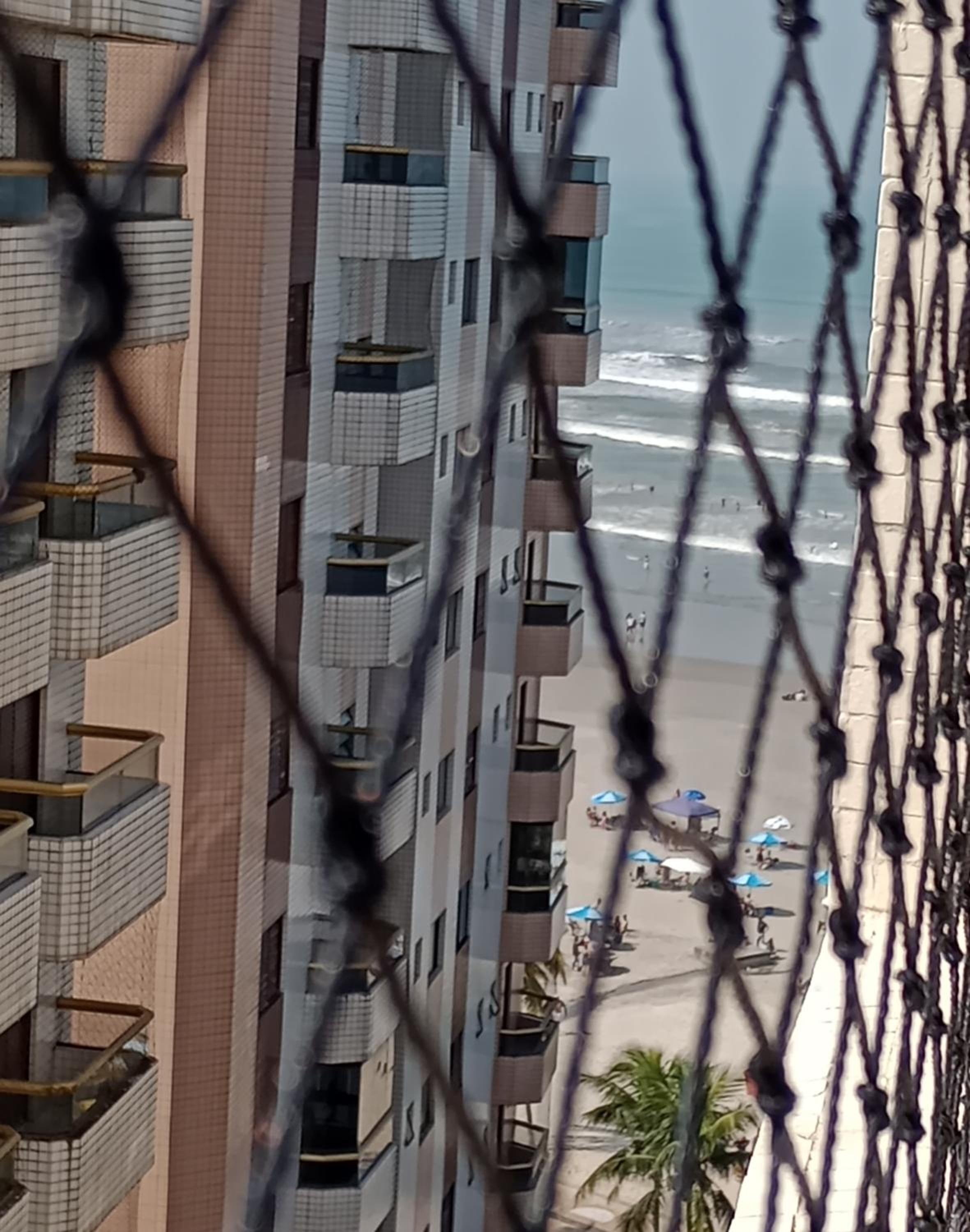 Frente ao mar na Praia Grande