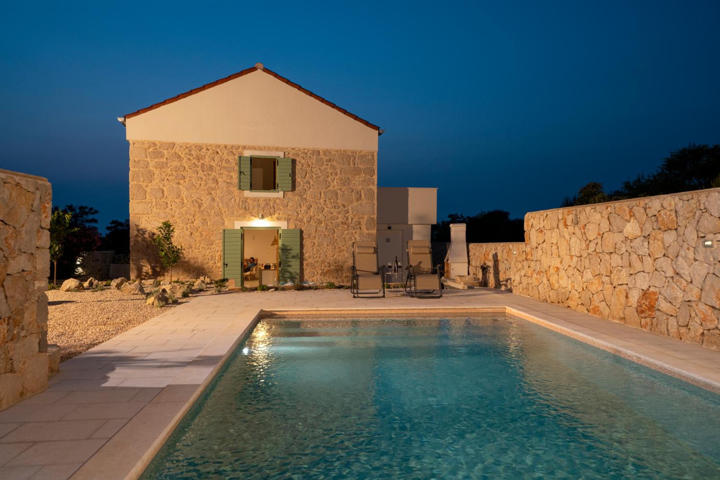 BRAND NEW Stone house MARCELA, 3 double bedrooms, pool view 5