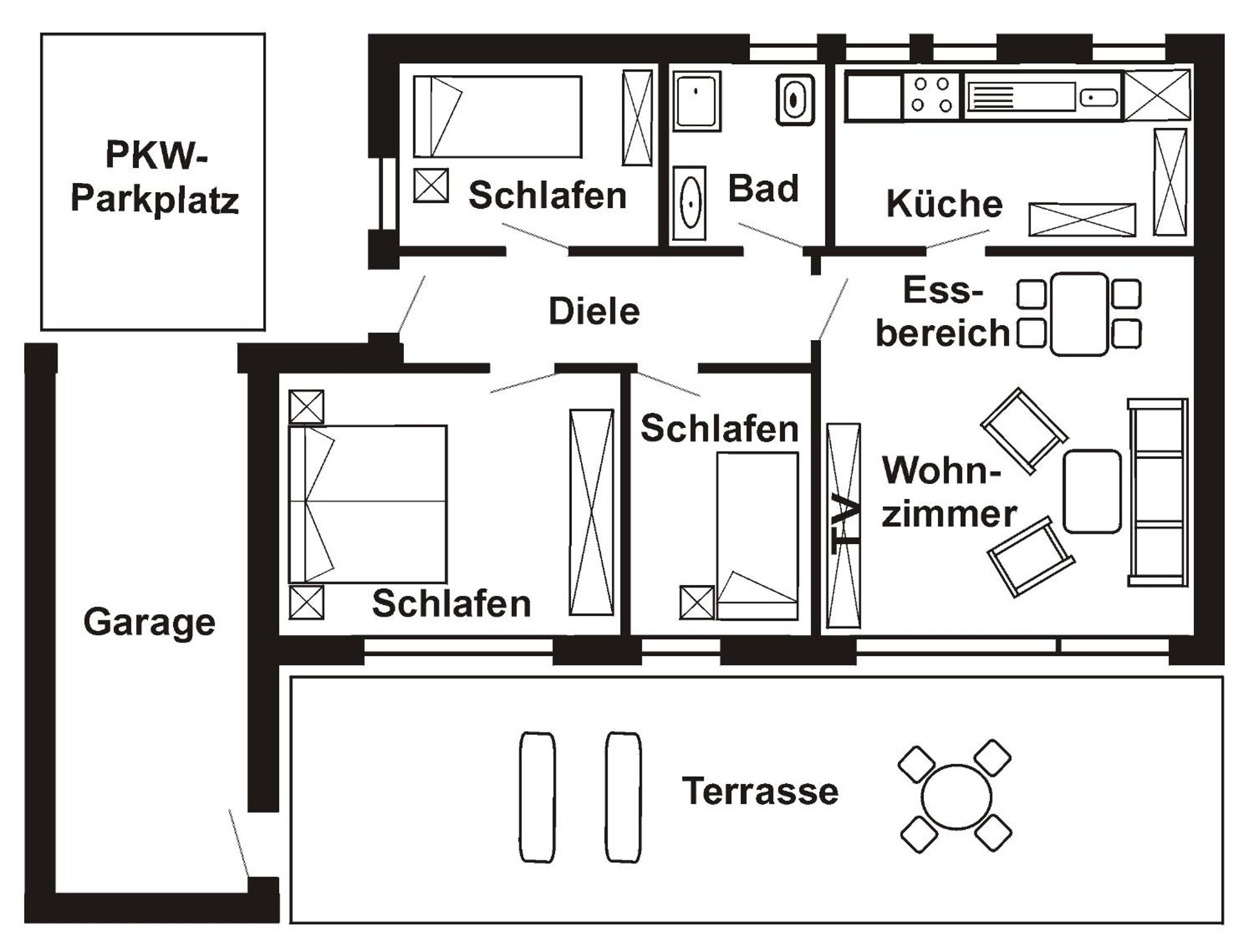 Ferienhaus Pelikanstr 78 Ostermann Bungalow 4