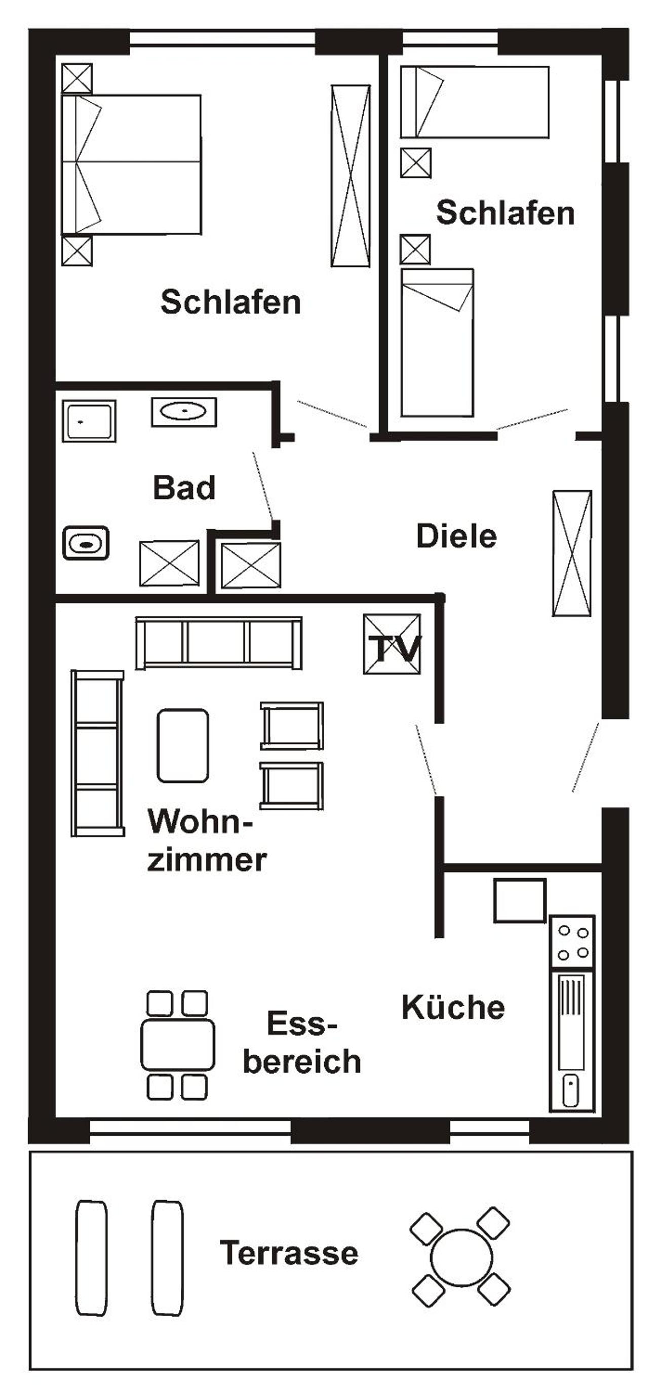 Ferienhaus Pelikanstr 129 Ostermann Bungalow 5