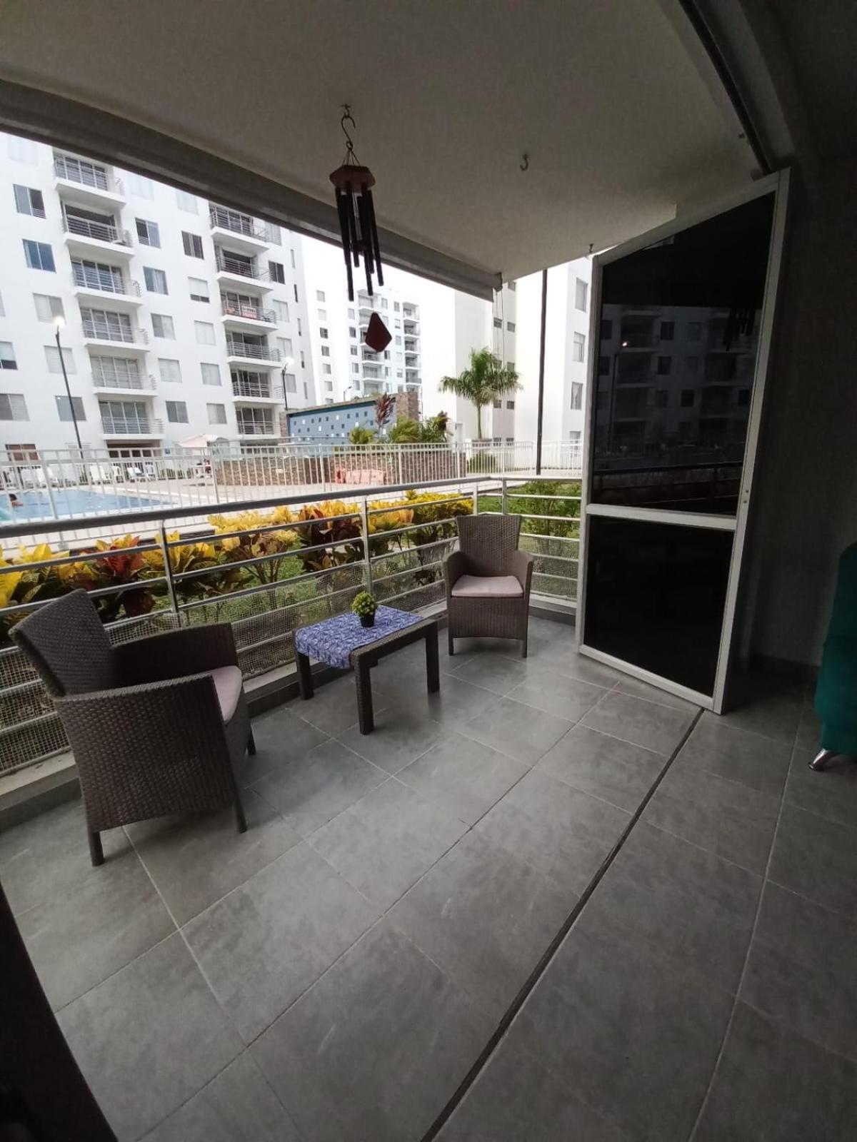 Apartamento Agualina Orange con vista a la piscina