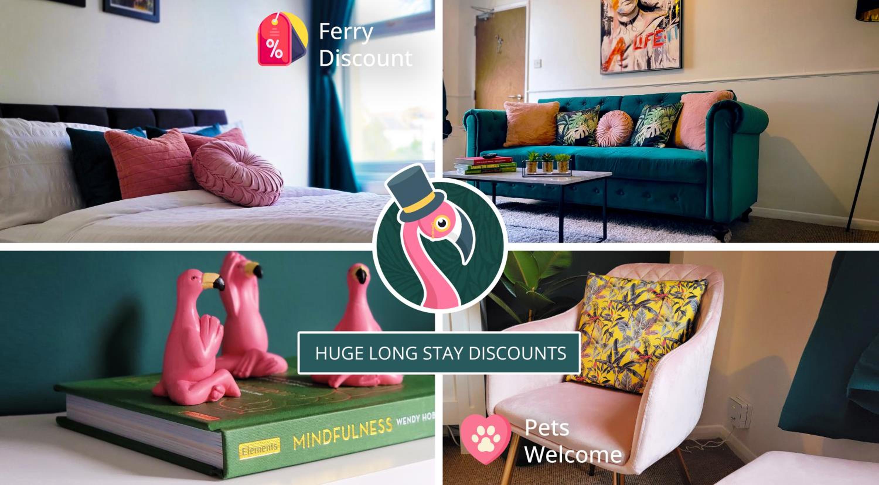 Quirky 2-5 Bed Isle of Wight Beach Escape! Pet Friendly & Ferry Deals #FlamingoTides Shanklin, IOW view 2
