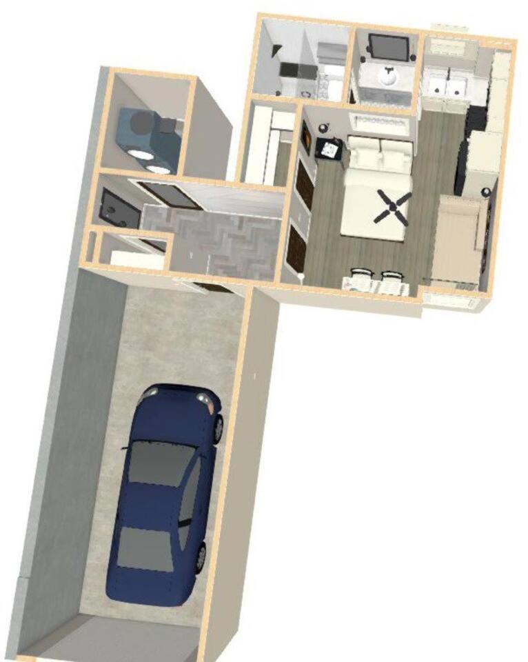 Modern Studio Basement with Private Entrance view 4