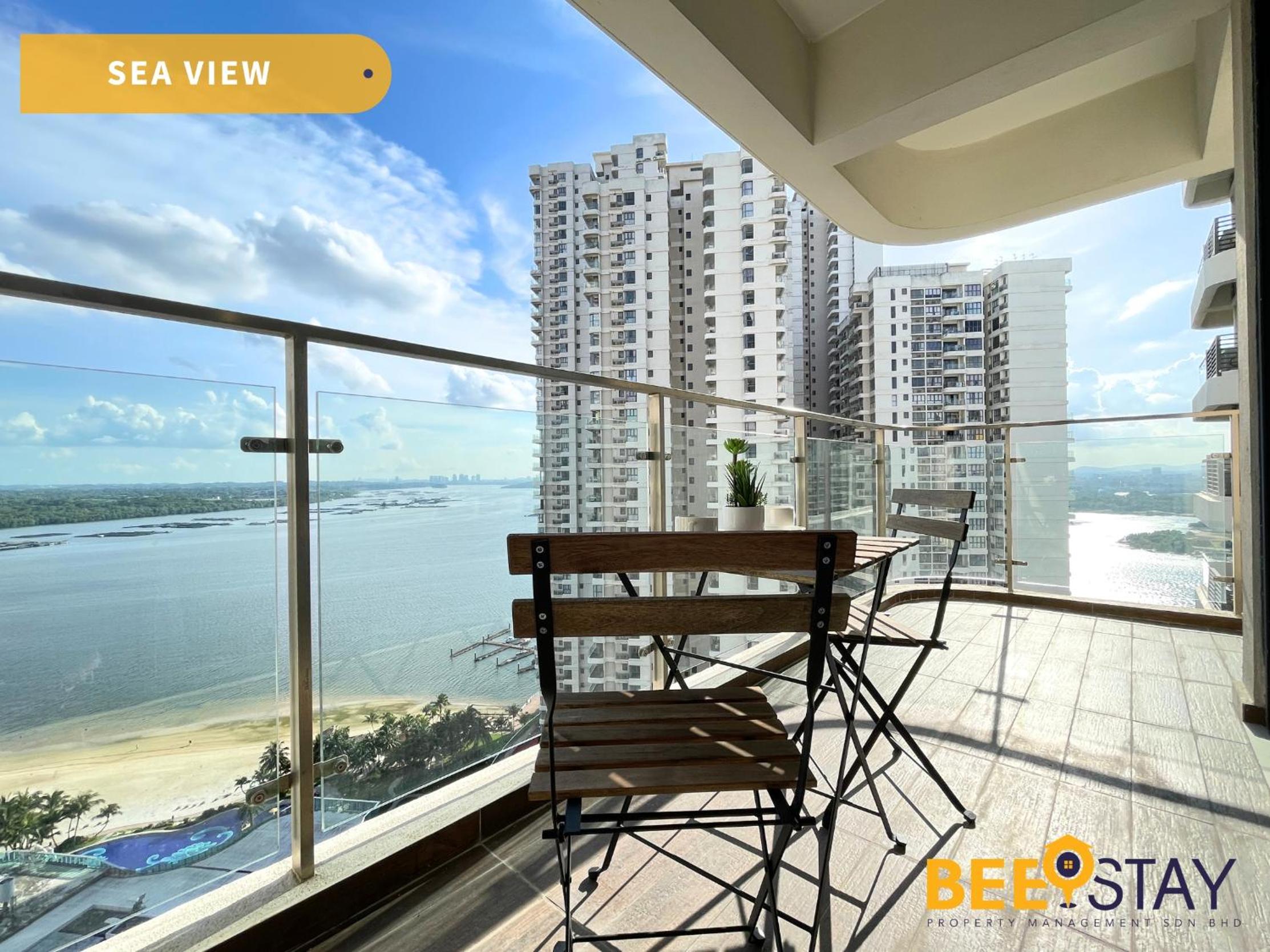 JB SeaView with Balcony Country Garden Danga Bay for 6 Pax