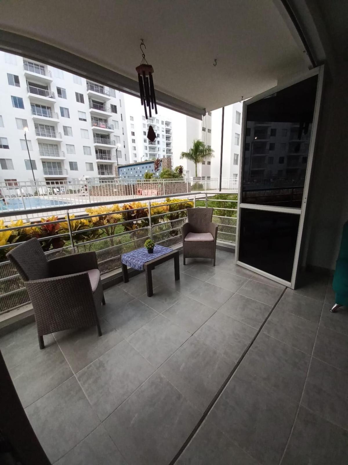 Apartamento Agualina Orange con vista a la piscina