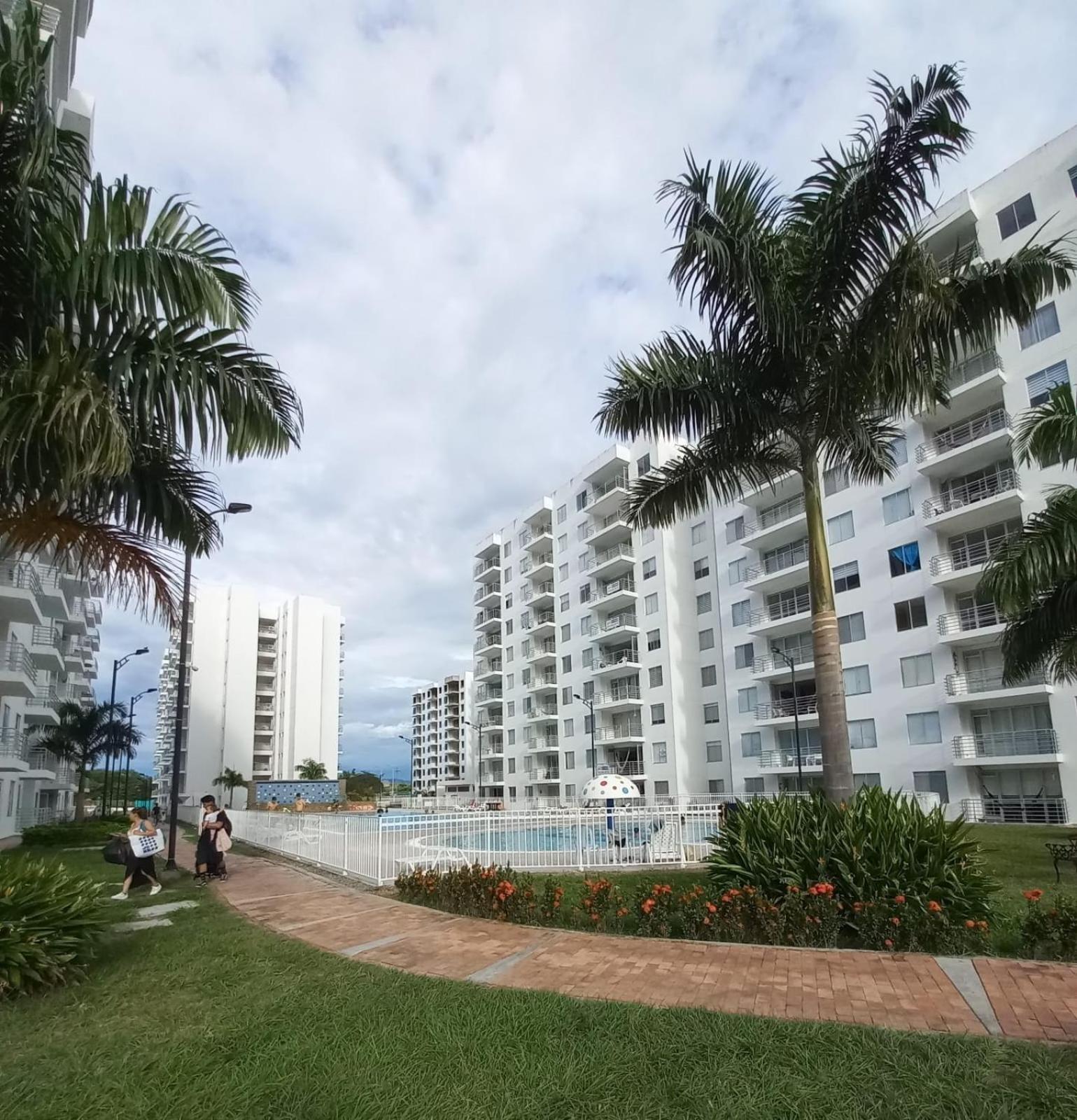 Apartamento Agualina Orange con vista a la piscina