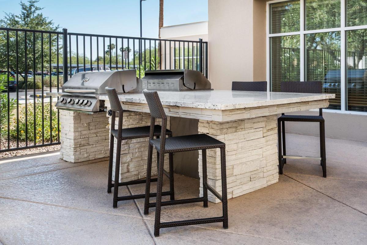 outdoor BBQ area