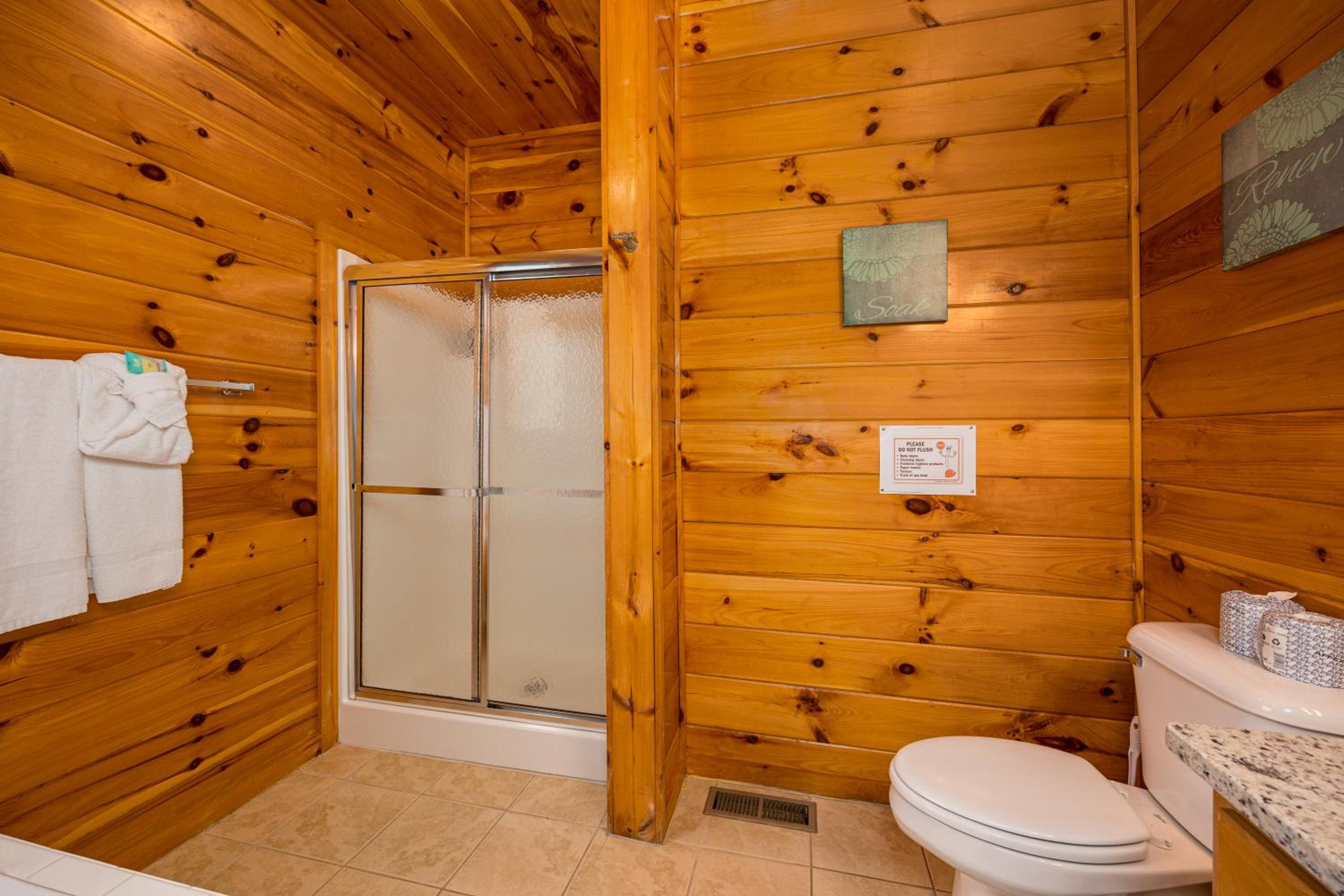 Luxurious 6BR Smoky Mountain cabin with stunning views, game room, fire pit and hot tub, Wi-Fi