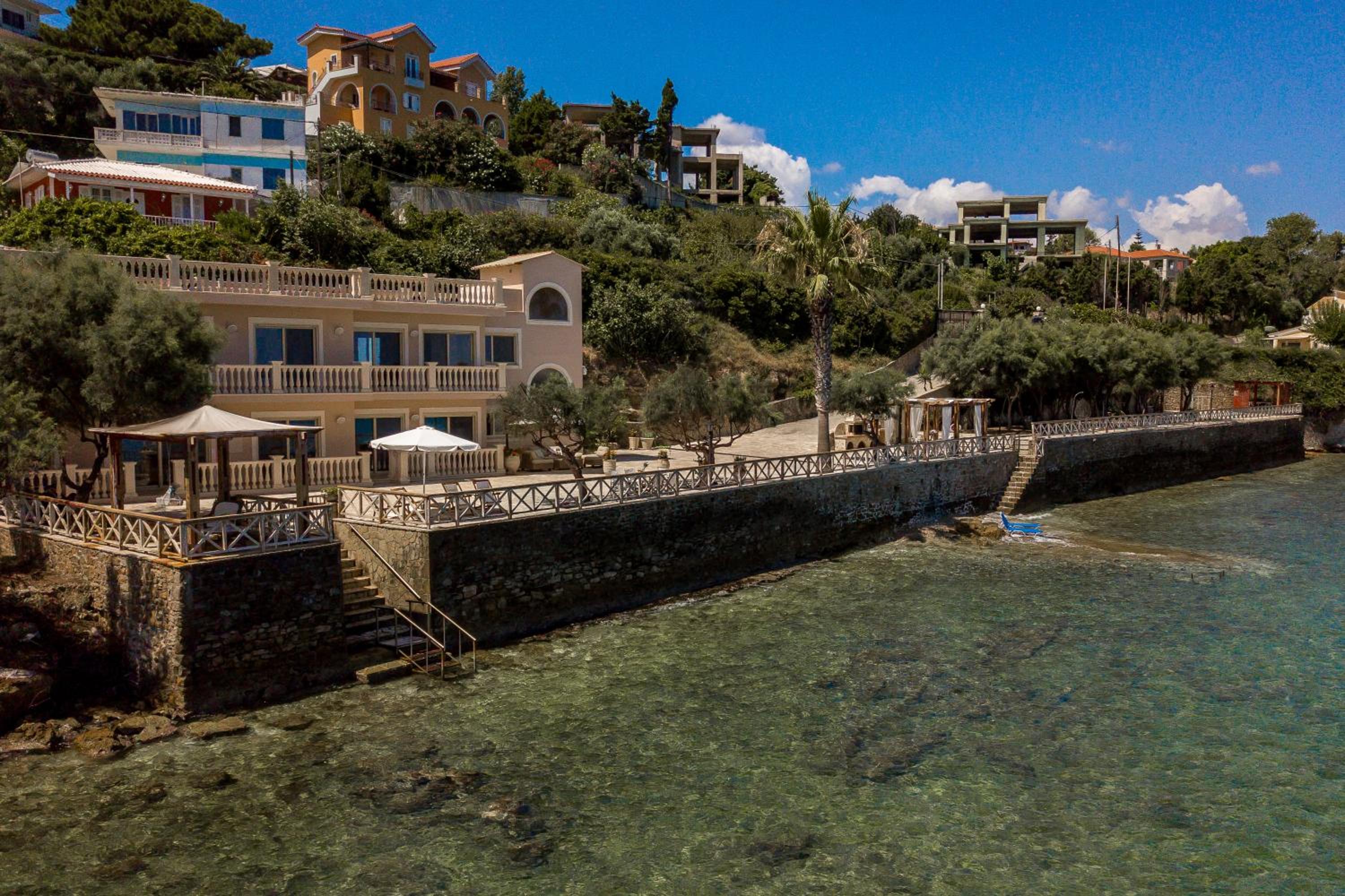 Luxury Beachfront Villa Margarita with Private Beach, Pool & Jacuzzi in Zakynthos