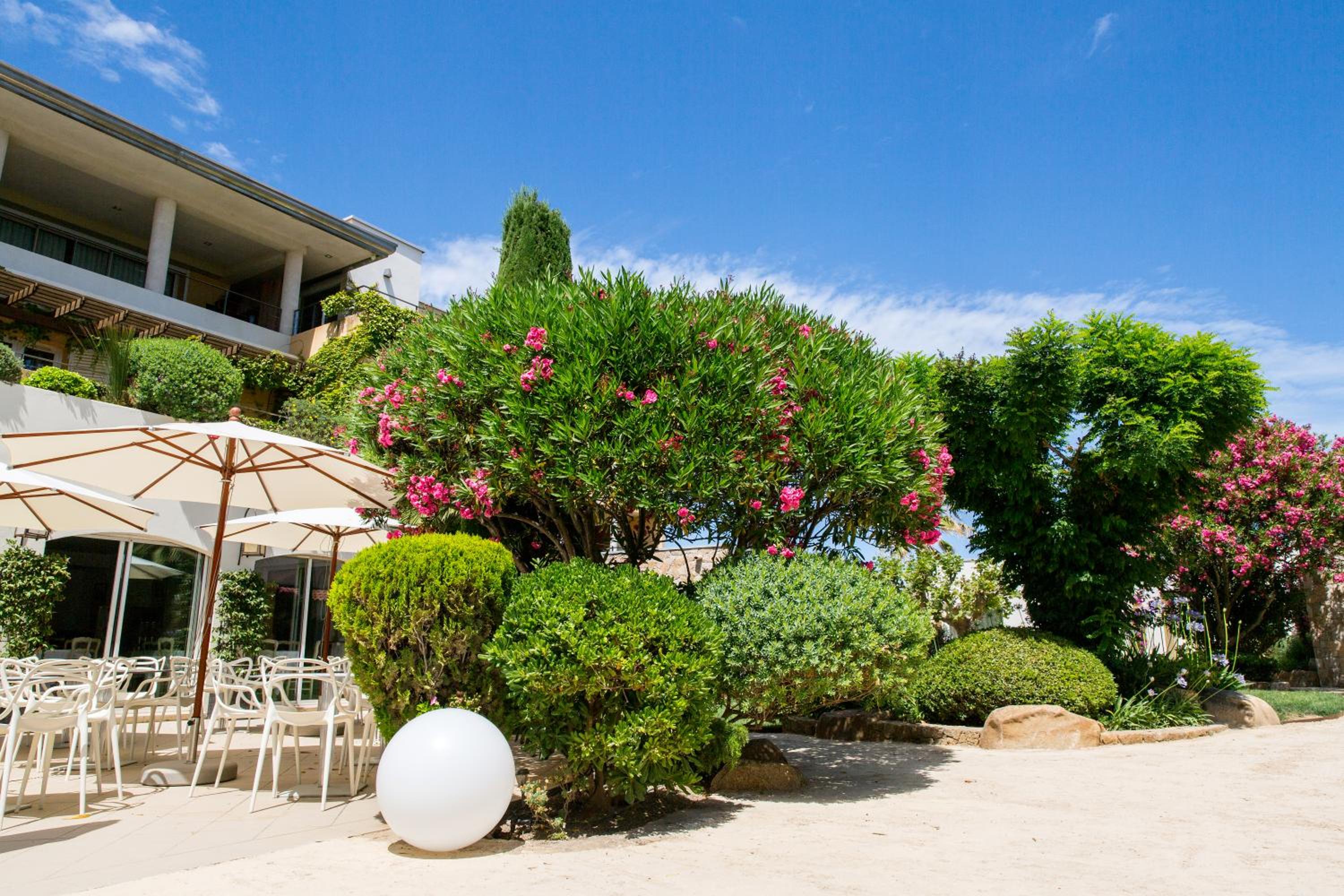 outdoor BBQ area
