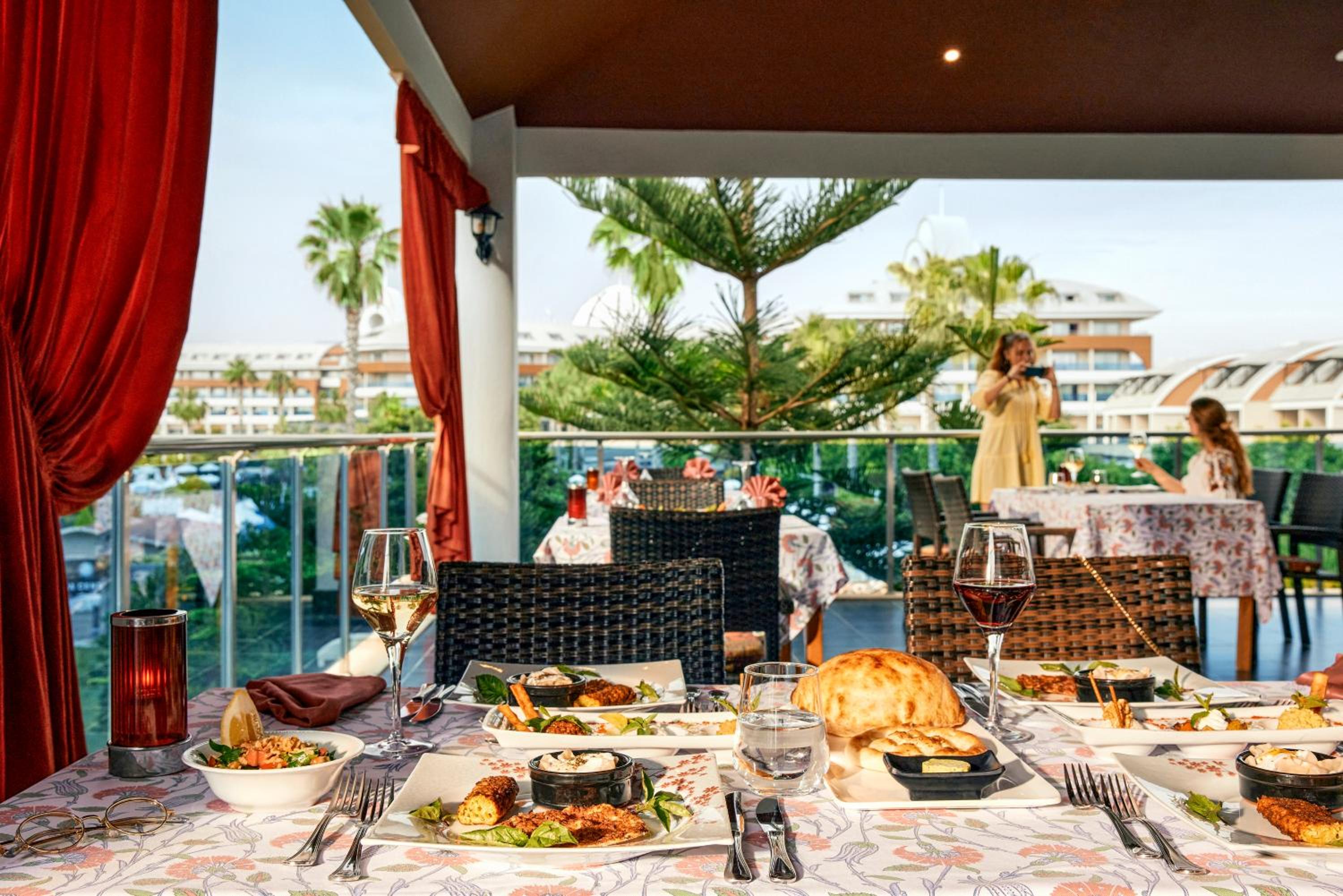 outdoor BBQ area