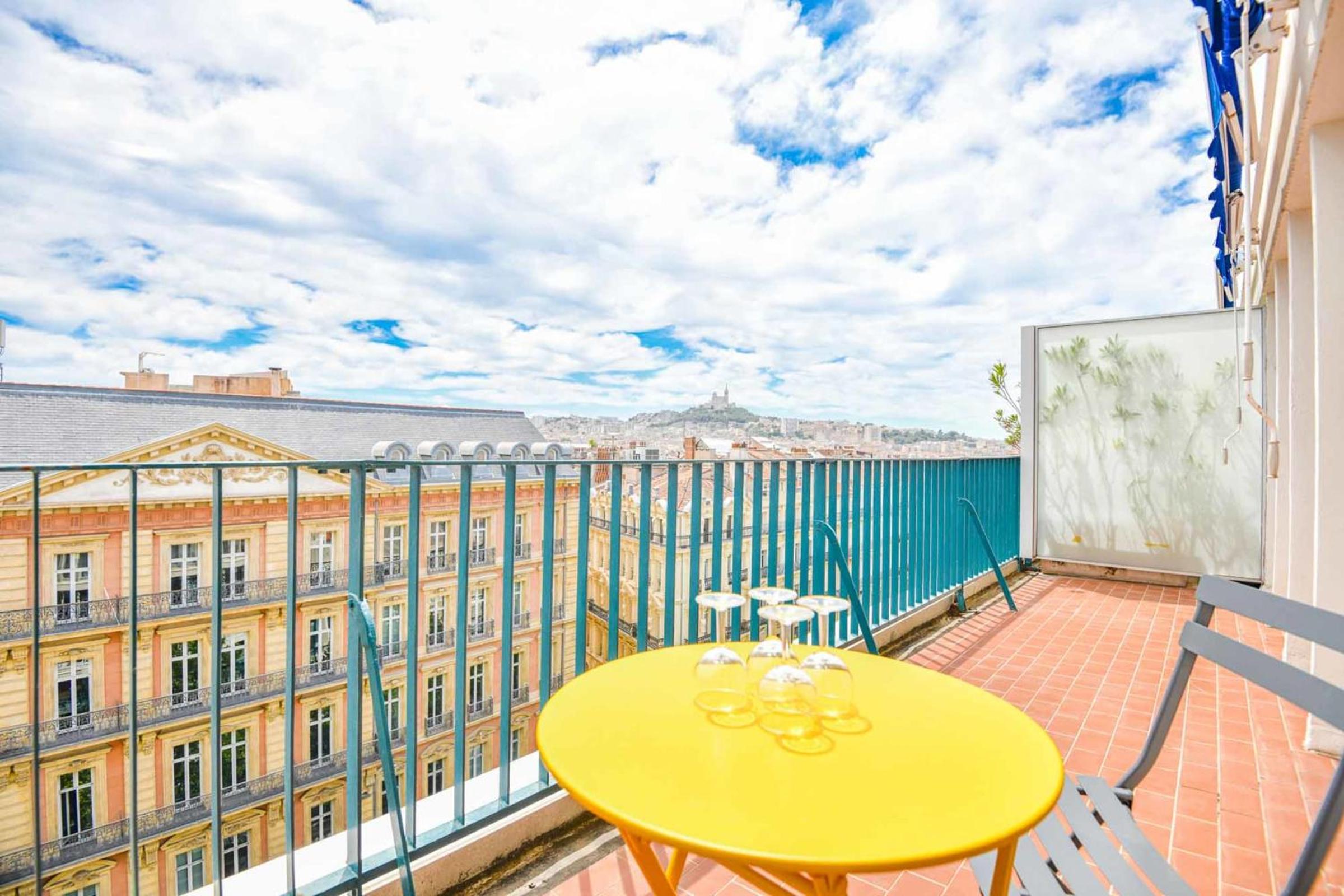 La Canebière - Appart 2 chambres avec terrasse