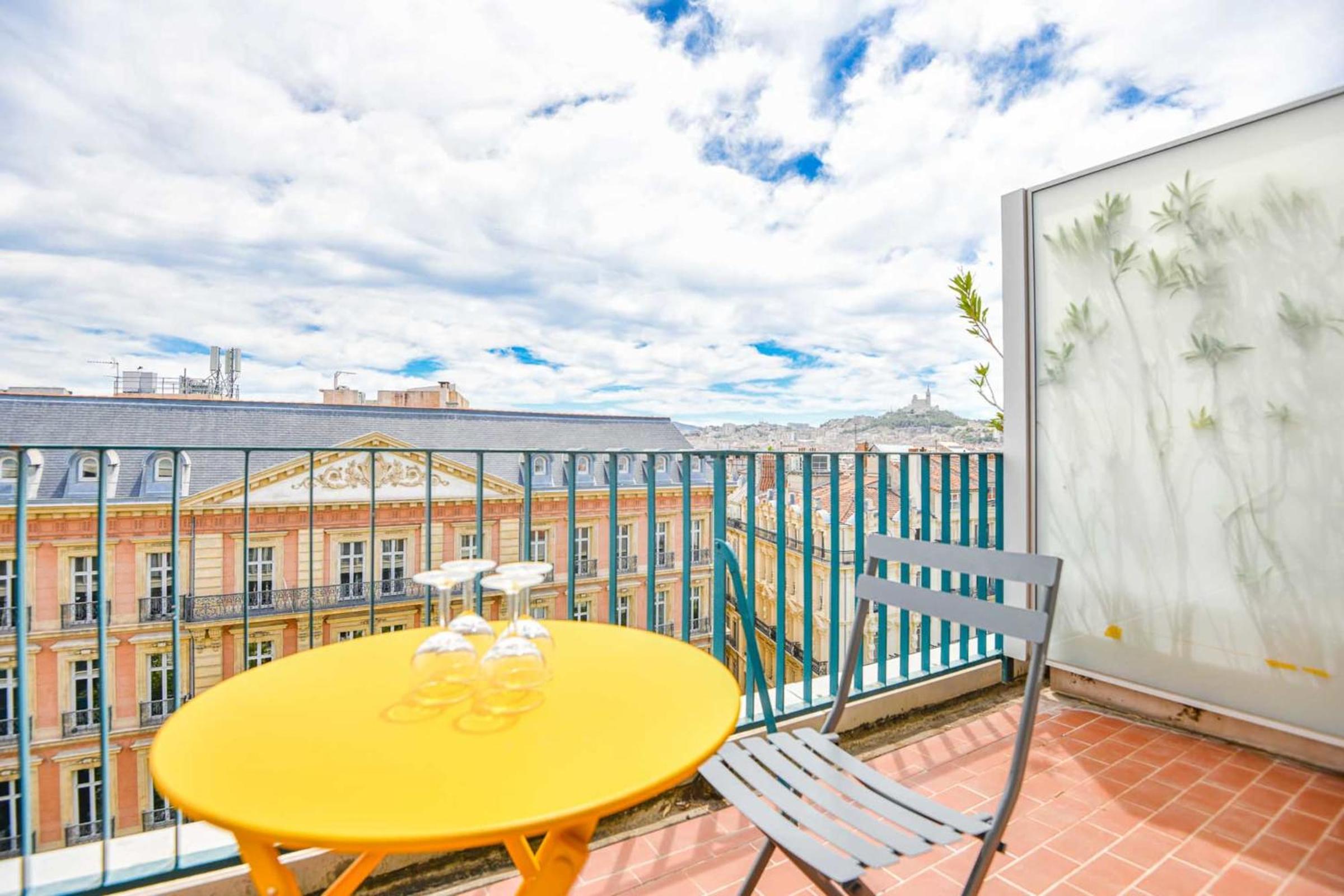 La Canebière - Appart 2 chambres avec terrasse