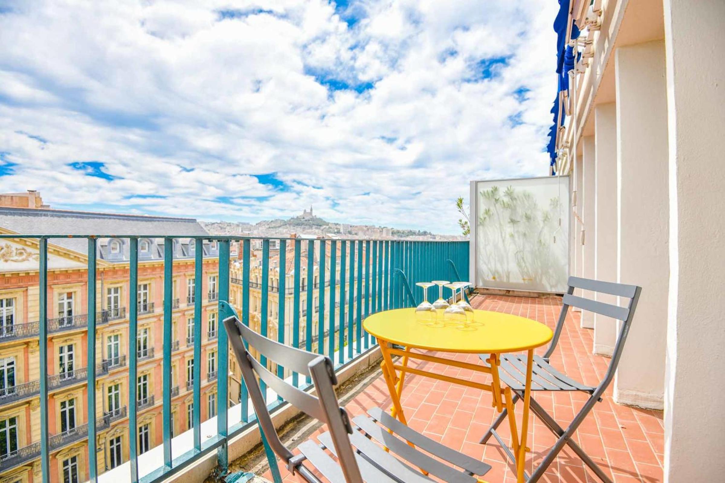 La Canebière - Appart 2 chambres avec terrasse