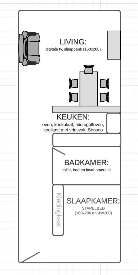 Appartement Blankenberge Zeedijk - Frontaal zeezicht