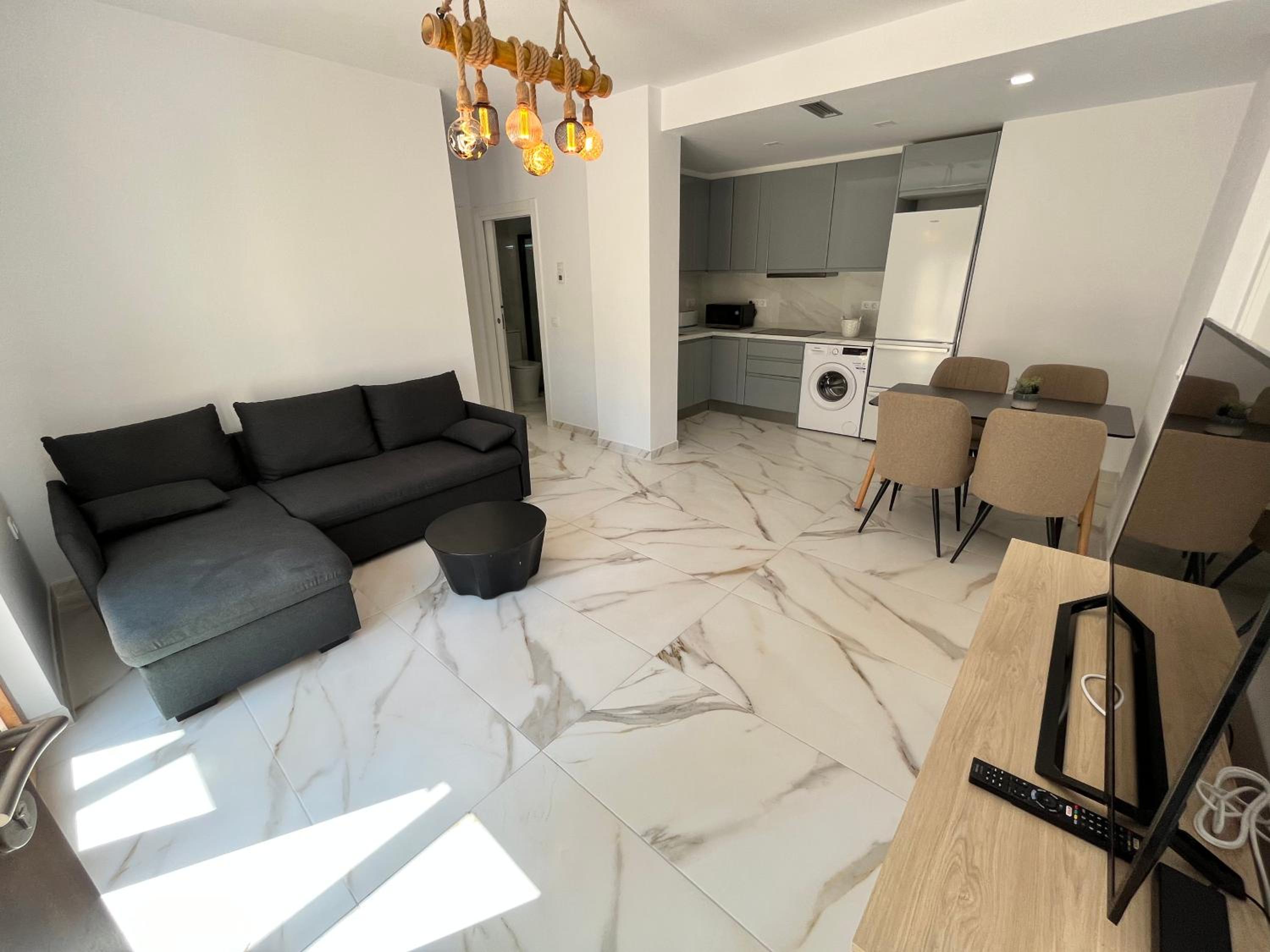 Calpe apartamento lujoso bajo terasa piscina aire cerca playa pueblo