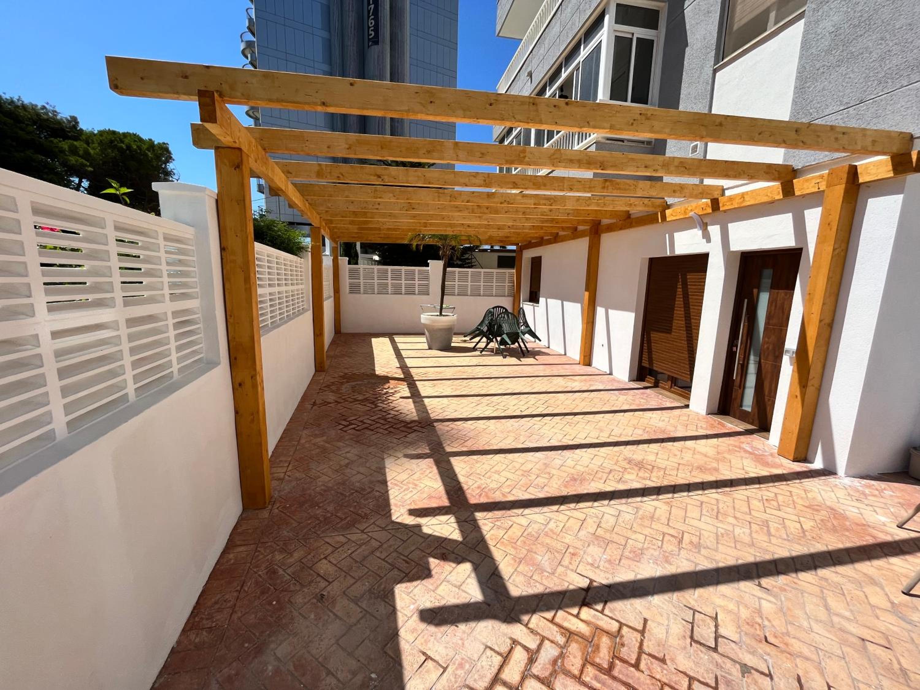 Calpe apartamento lujoso bajo terasa piscina aire cerca playa pueblo