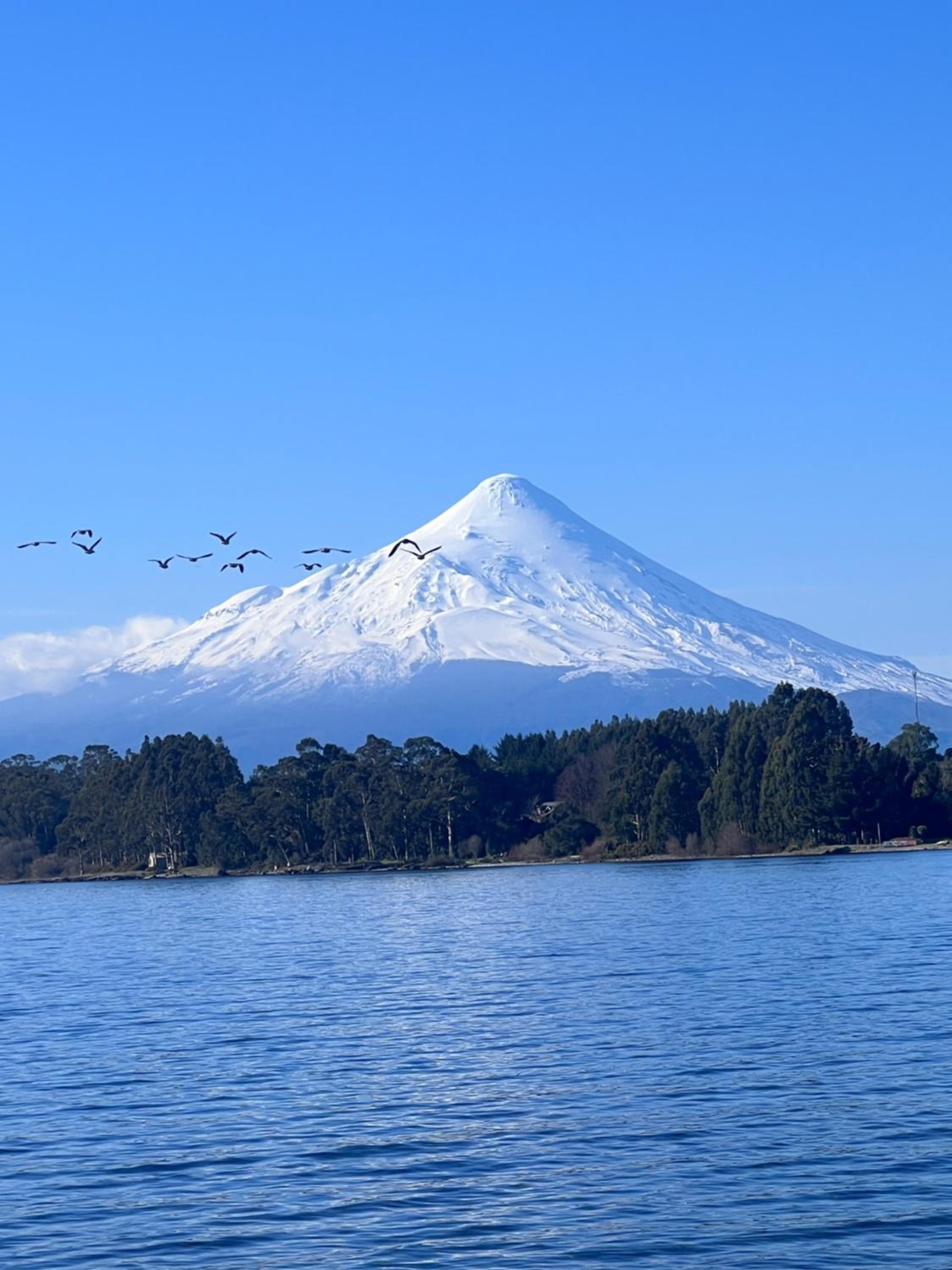 Cabaña Vista Volcanes con acceso al rio y lago
