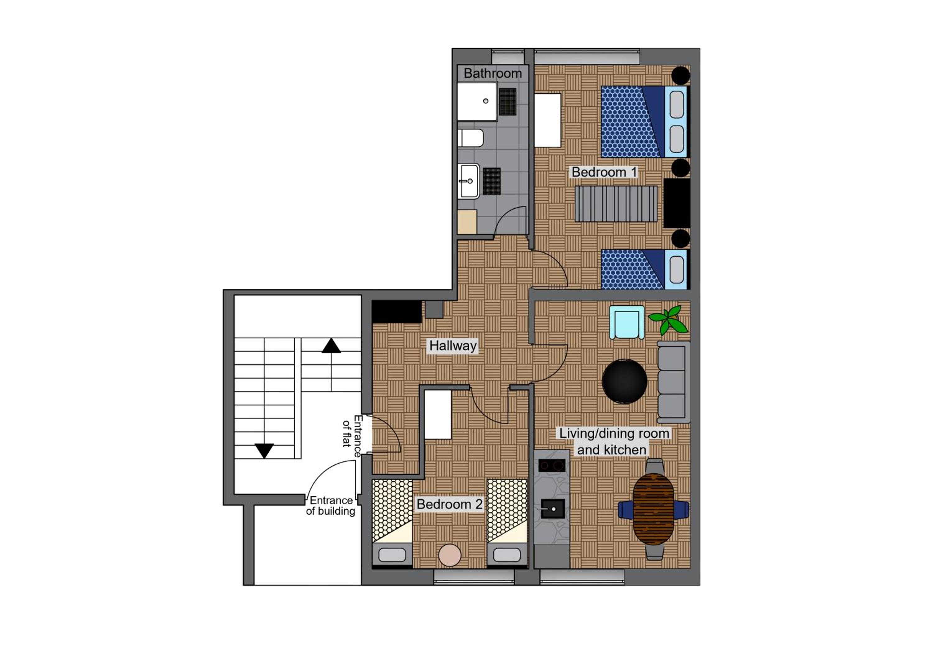 cosy two bedrooms apartment