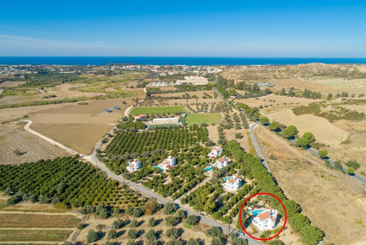 Villa Charoula Ena Large Private Pool AC WiFi view 3