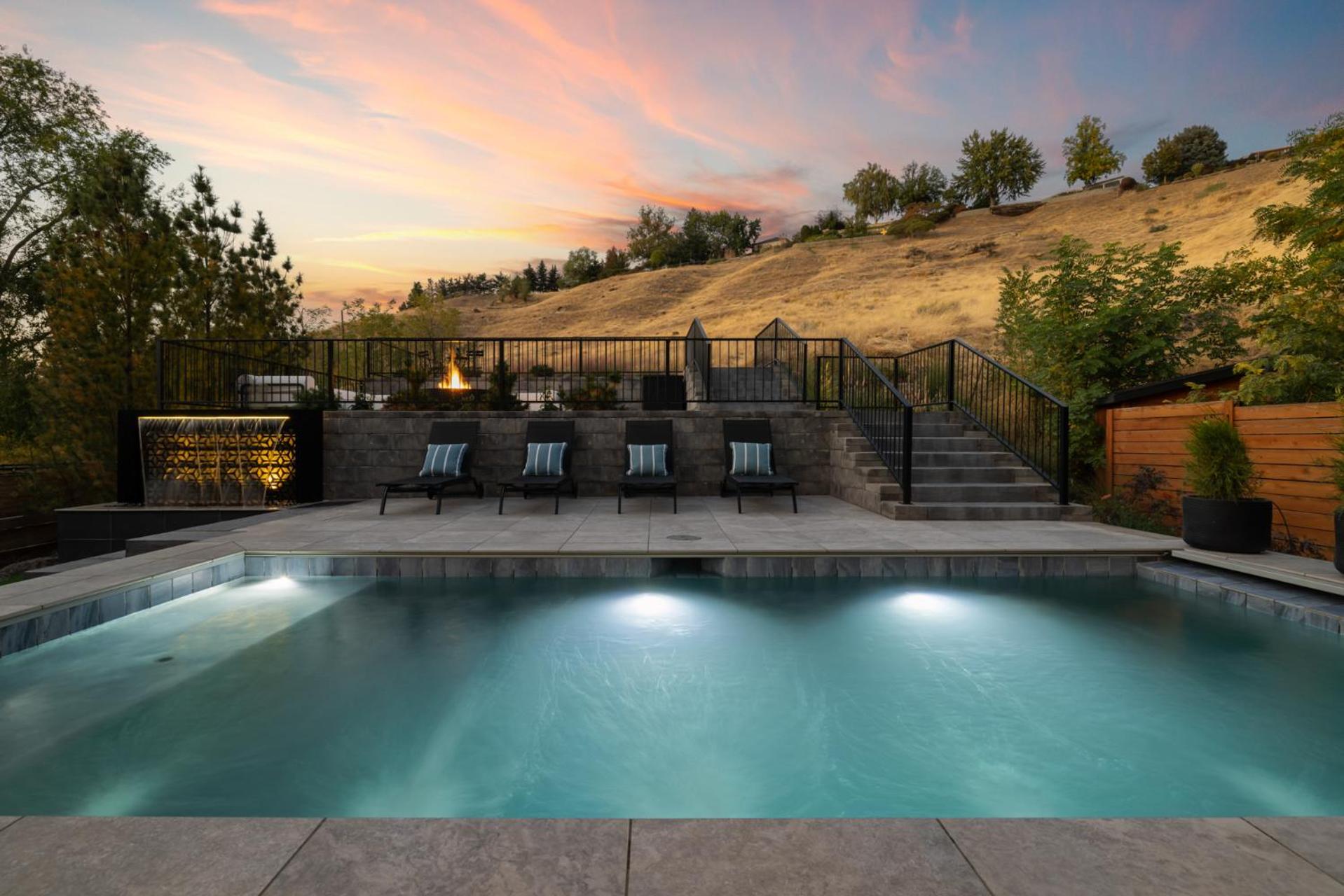 Lux North End Home: Heated Pool/Fire Pit/Theatre view 2