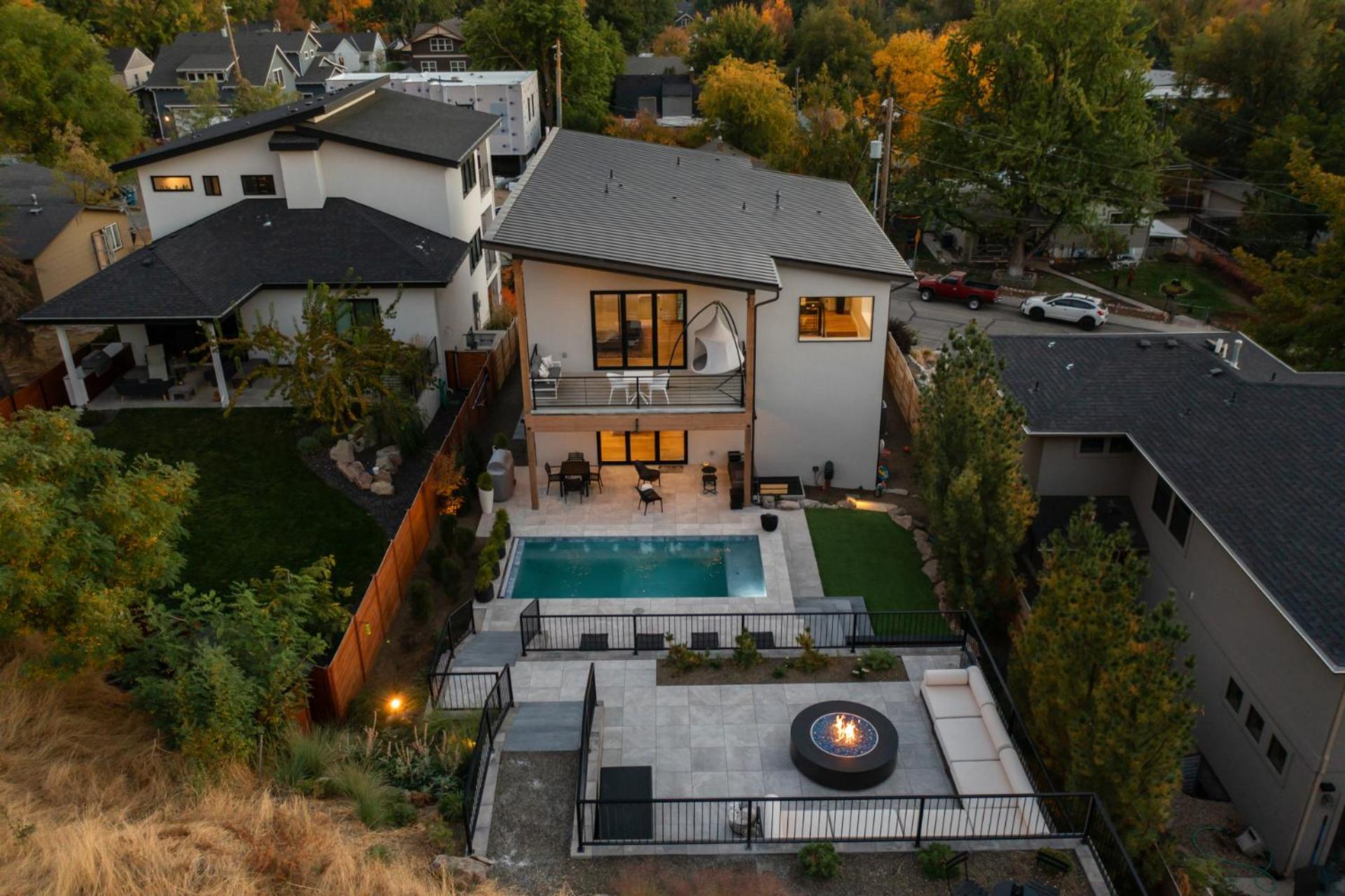 Lux North End Home: Heated Pool/Fire Pit/Theatre view 5